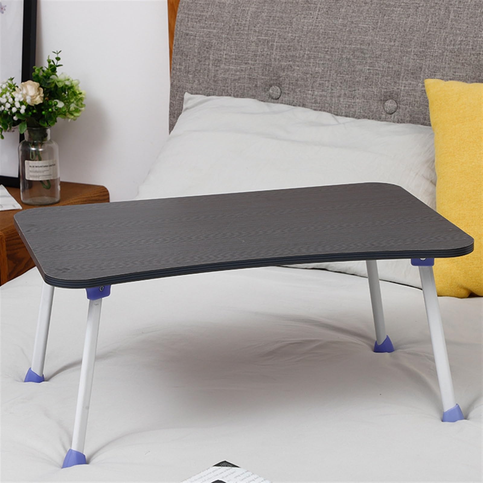 WOLWES Foldable Computer Desk for Home Office, Student Dorm Study Table with Storage - Space Saving Design (Color: 03) | Perfect for Small Spaces, Remote Work & College Dorm Rooms