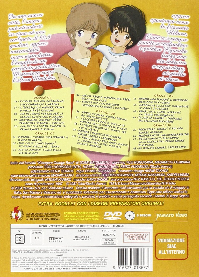 Orange Road - TV Series Box Set #02 (5 DVDs) [Italian Edition] - Perfect for Anime Collectors & Italian Film Enthusiasts
