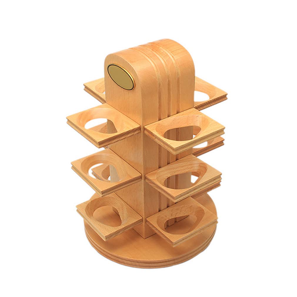 Premium Wooden Tobacco Pipe Stand Rack - 12 Slot Rotating Display Holder for Smoking Pipe Collectors | High-Class Men's Smoking Accessories | Perfect for Pipe Collections, Gifts & Home Decor