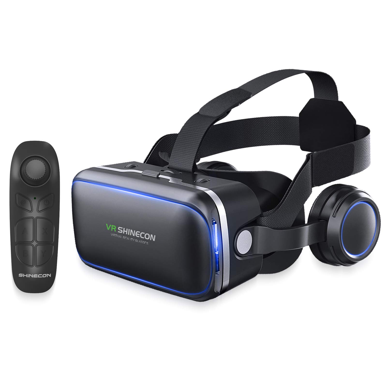 Best VR Headset for iPhone & Android - 3D Virtual Reality Glasses for Movies, Games & TV - Compatible with 4.7-6 Inch Phones - Includes Remote Controller - Perfect for Home Entertainment & Immersive Gaming Experience