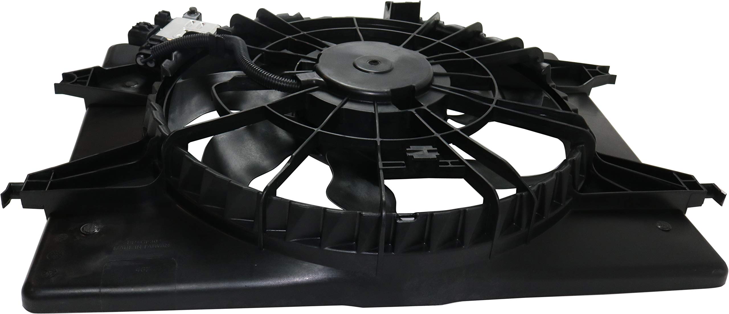 Evan Fischer Cooling Fan Assembly for 2011-2015 Hyundai Sonata & 2014-2016 Kia Optima 2.4L - Automatic Transmission Replacement Part (Fits 13-15 Hybrid Models) with Control Module HY3115149 - Perfect for Engine Overheating Prevention & AC System Repair