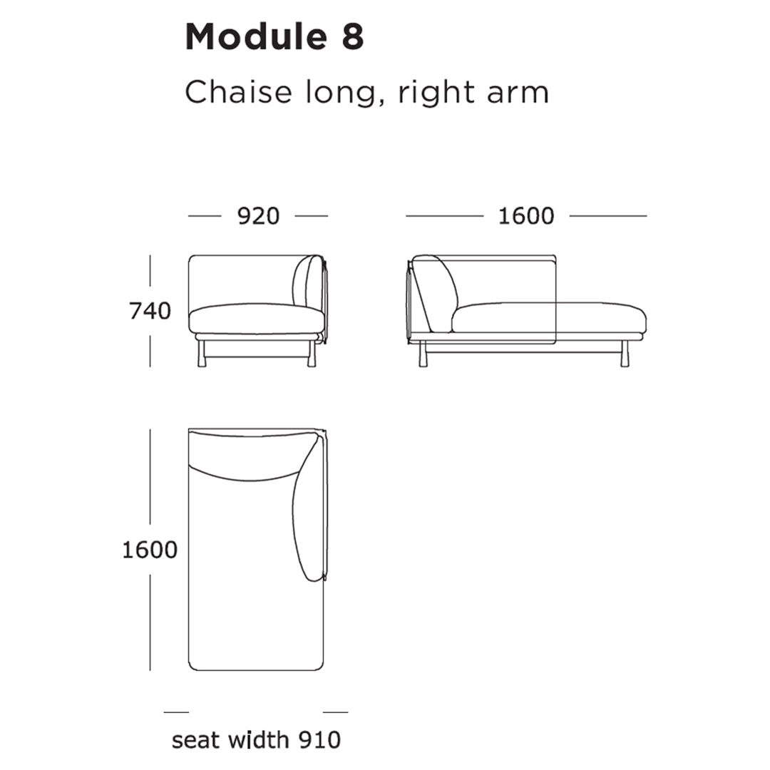 Modular Sofa Set - 5 & 8 Piece Configurable Sectional Couch for Living Room, Lounge & Office Spaces