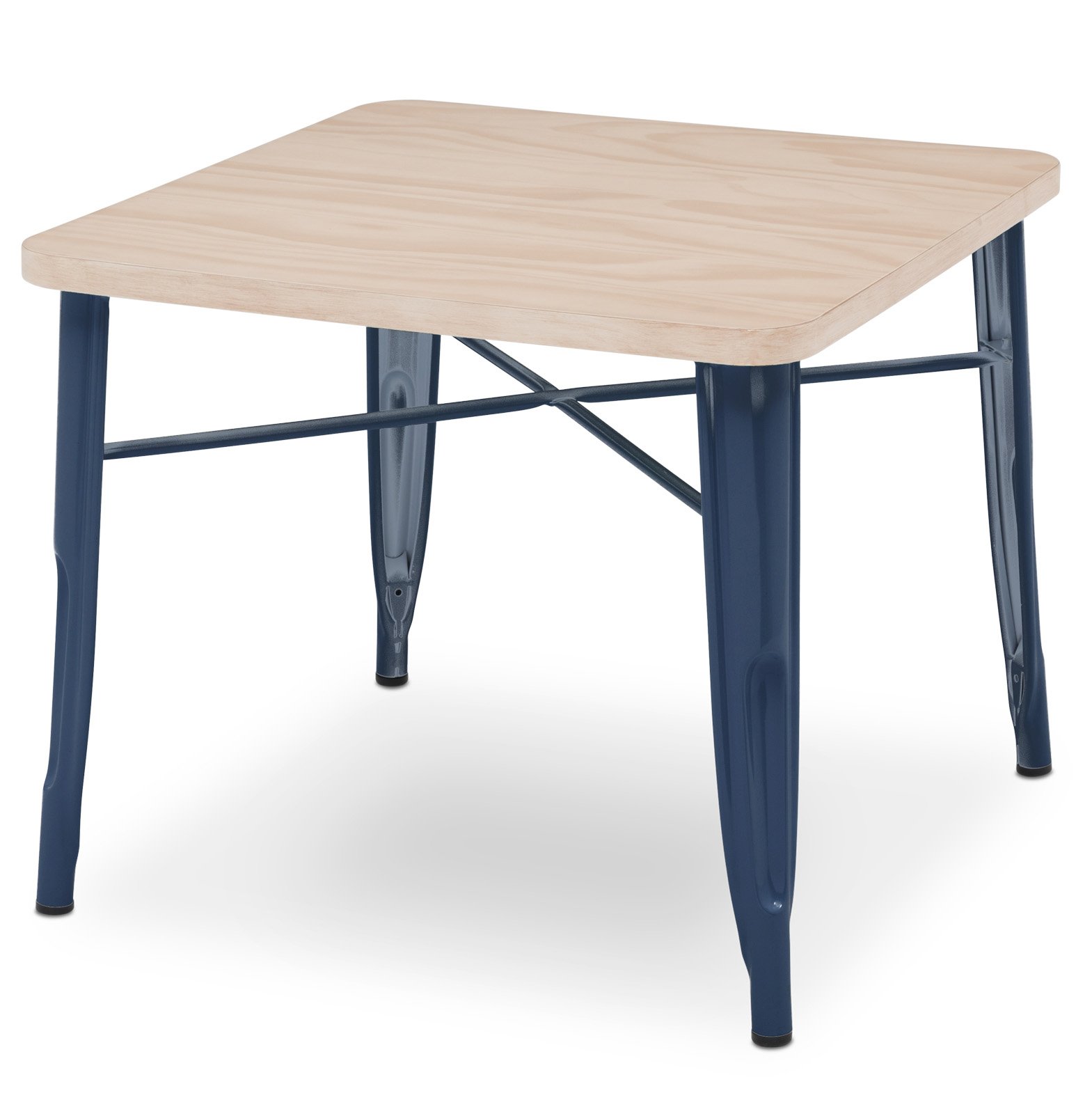 Delta Children Bistro Kids Play Table - Sturdy Wooden Activity Table for Arts & Crafts, Snack Time, Homeschooling & Homework | Perfect for Playrooms, Classrooms & Daycares | Navy & Driftwood Design