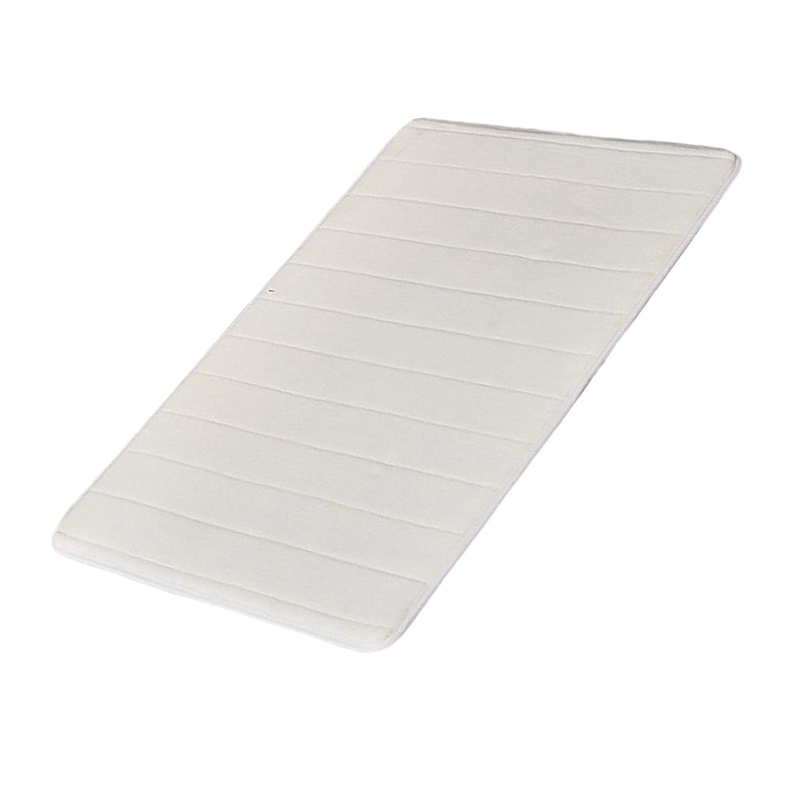 Baoblaze Absorbent Shower Floor Mat - 50x80cm Beige Bathroom Door Mat, Non-Slip Cushion for Moisture Absorption - Perfect for Bathroom, Shower & Entryway Use