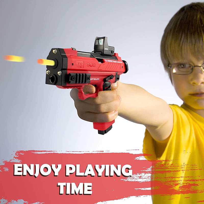 XS908 Raptor Foam Dart Blaster Toy - High Performance Foam Blaster Gun for Kids & Adults - Outdoor & Indoor Nerf Battle Games, Backyard Play, Team Competitions