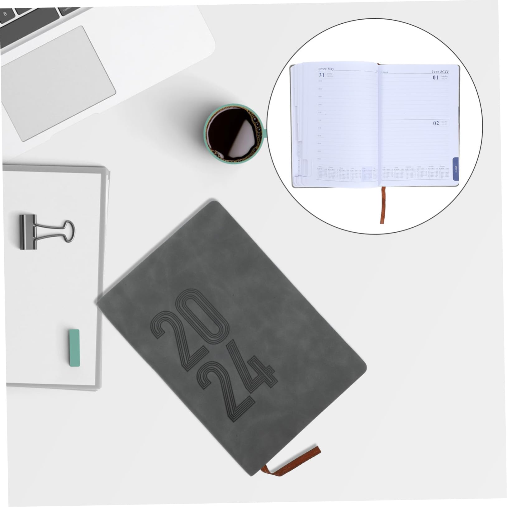 Jojofuny 2023-2025 Spiral Bound Planner - 12 Month Calendar, Weekly Agenda Notebook with Focus Notes for Students & Professionals | Perfect for School, Office, Business Planning & Daily Organization