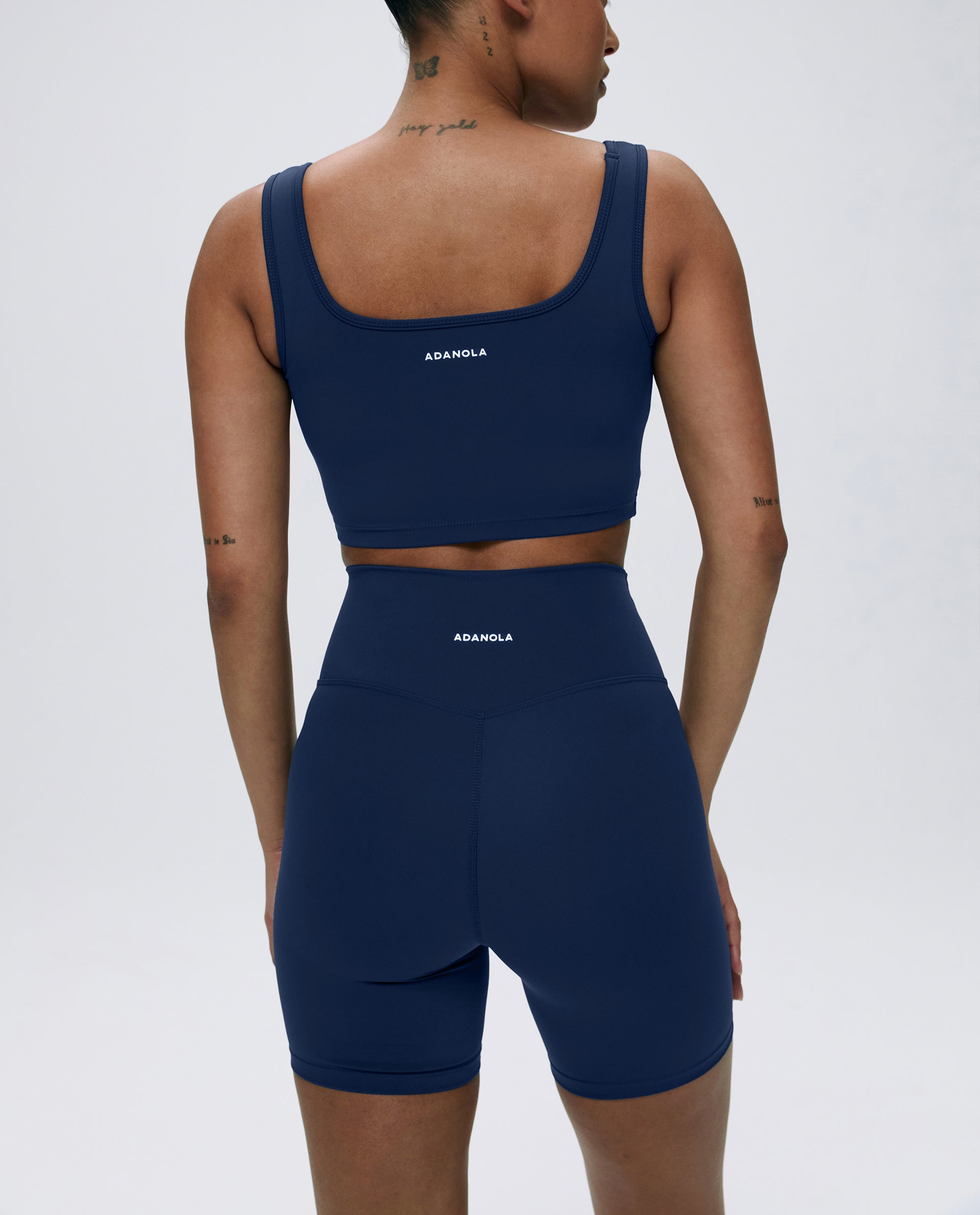 Ultimate Crop Shorts for Women - Navy Blue High Waist Comfortable Workout Shorts | Perfect for Yoga, Running, Gym & Summer Casual Wear