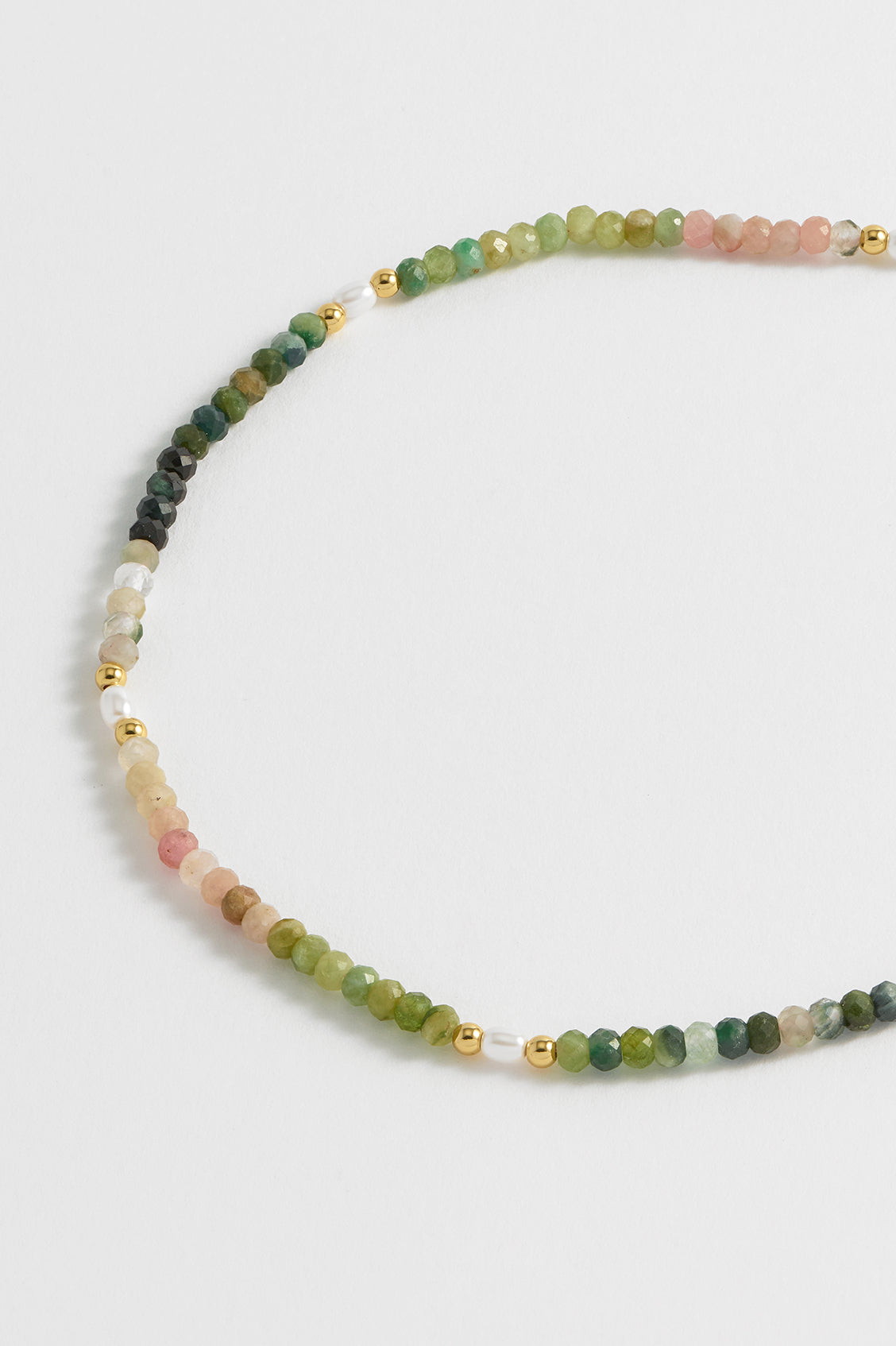 Elegant Gemstone Pearl T-Bar Beaded Necklace for Women - Perfect for Weddings, Parties & Everyday Wear