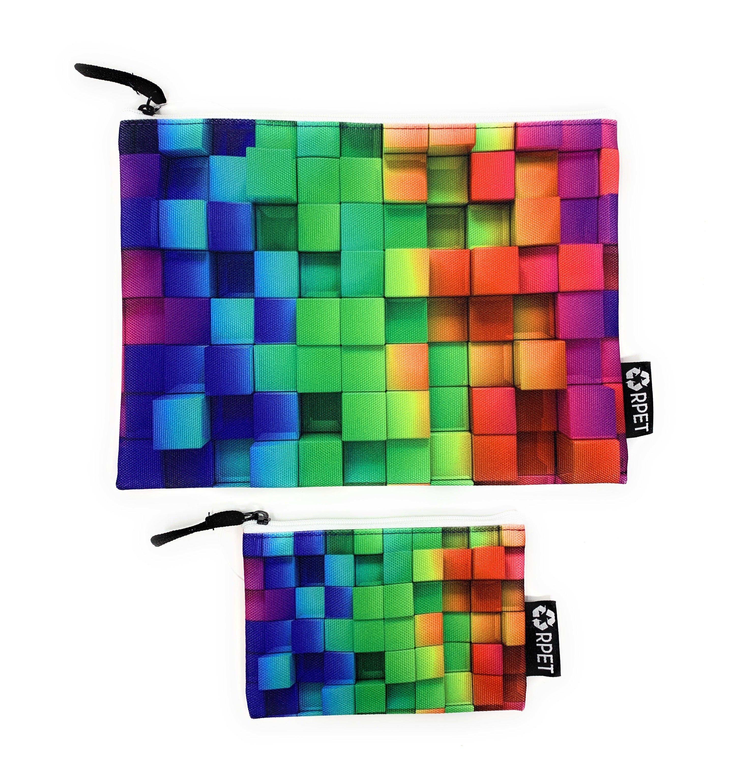 2-Piece Travel Makeup Bag Set - Waterproof Cosmetic Organizer & Toiletry Pouch for Women | Perfect for Airplane Carry-On, Gym, Vacation & Daily Essentials Storage
