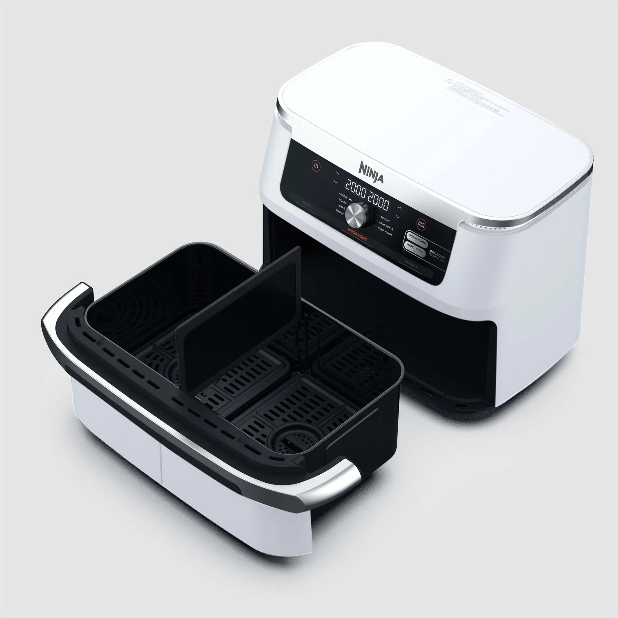 Ninja XXXL FlexDrawer Air Fryer - 8.5 Quart Large Capacity, 2 Independent Cooking Zones, Digital Touchscreen - Perfect for Family Meals, Party Snacks & Healthy Cooking
