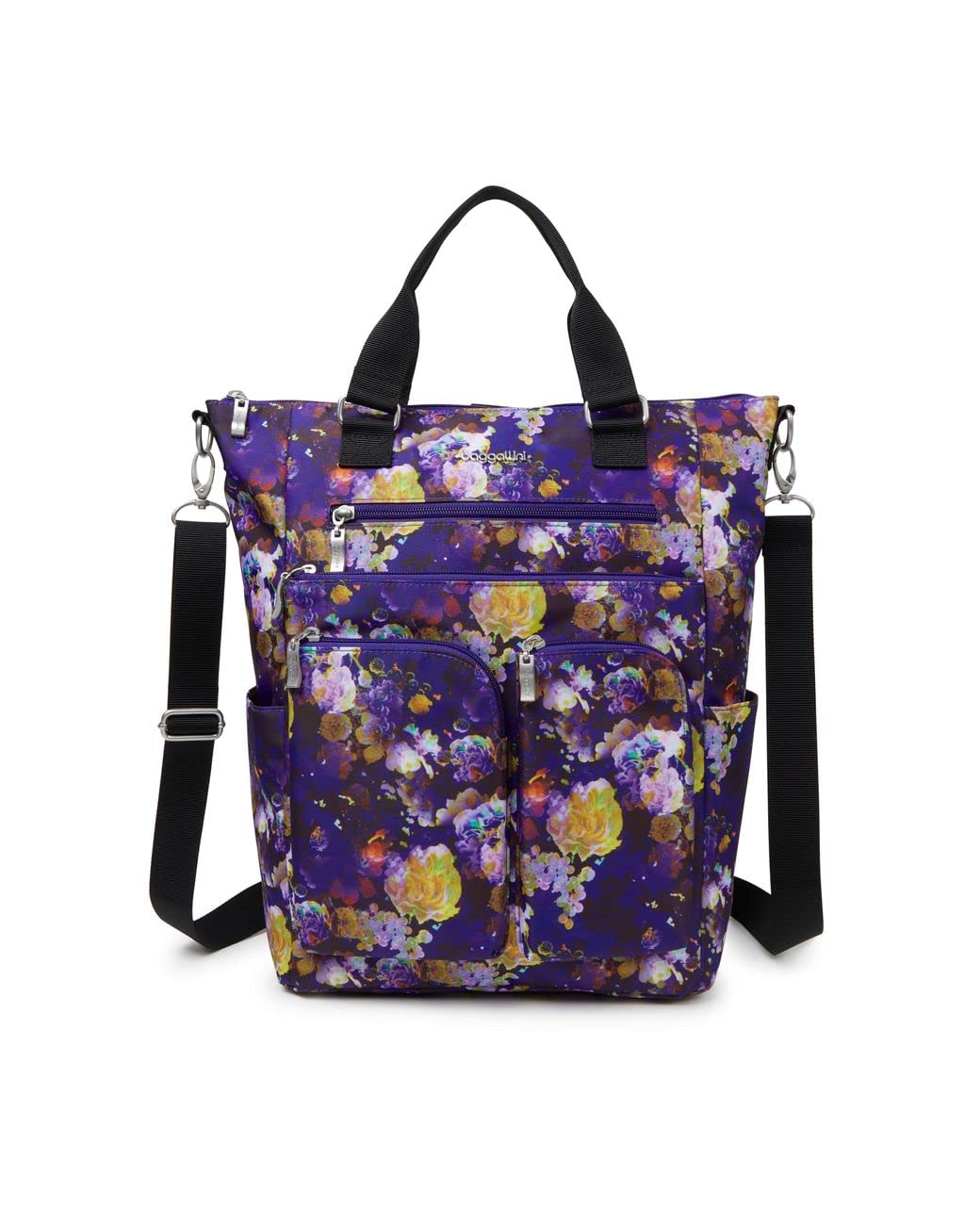 Baggallini Women's 3-in-1 Convertible Tote Backpack - Stylish & Functional Handbag for Work, Travel & Garden Party Outings