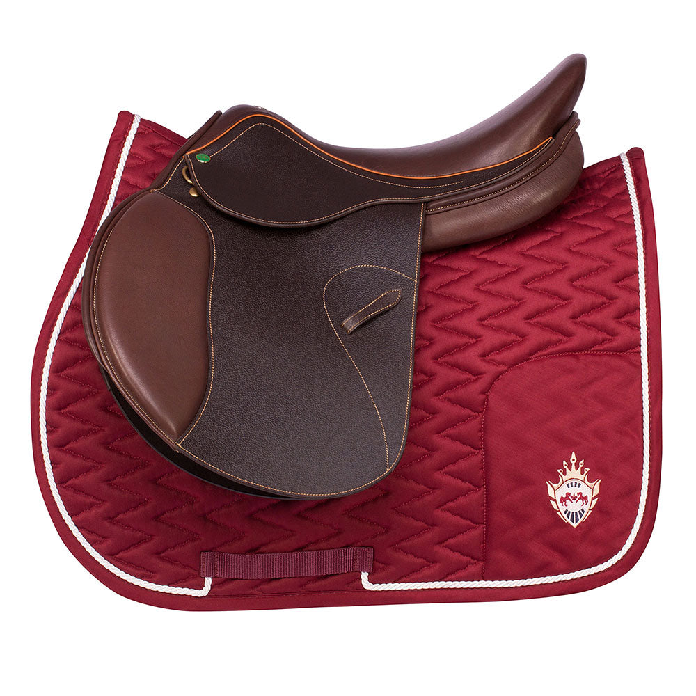 Equine Couture Wellington All Purpose Saddle Pad - Breathable & Shock Absorbent Riding Pad for English & Western Horses - Perfect for Training, Shows & Trail Riding