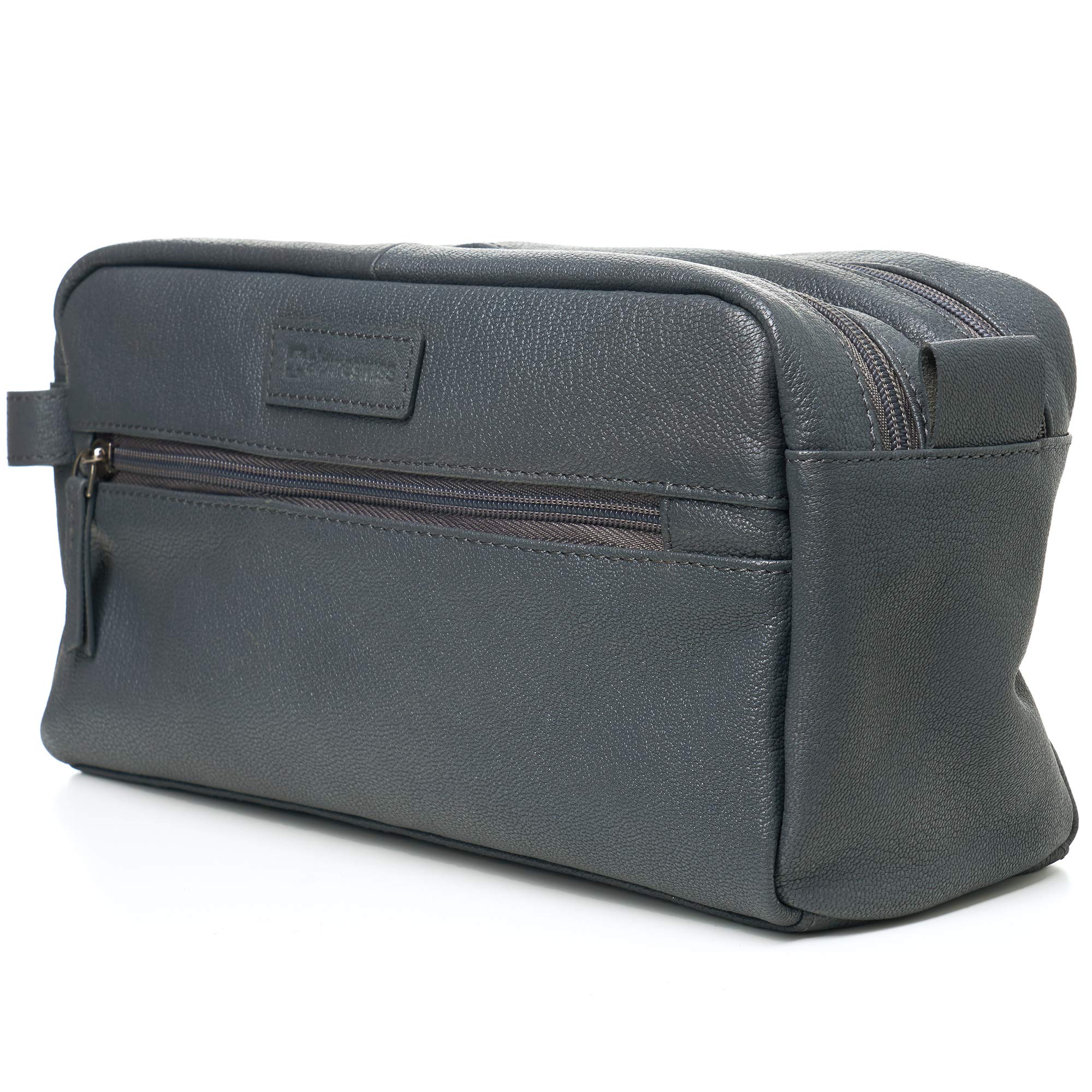 Premium Alpine Swiss Sedona Genuine Leather Toiletry Bag - Waterproof Travel Shaving Kit & Dopp Kit for Men | Perfect for Business Trips, Gym, Camping & Weekend Getaways