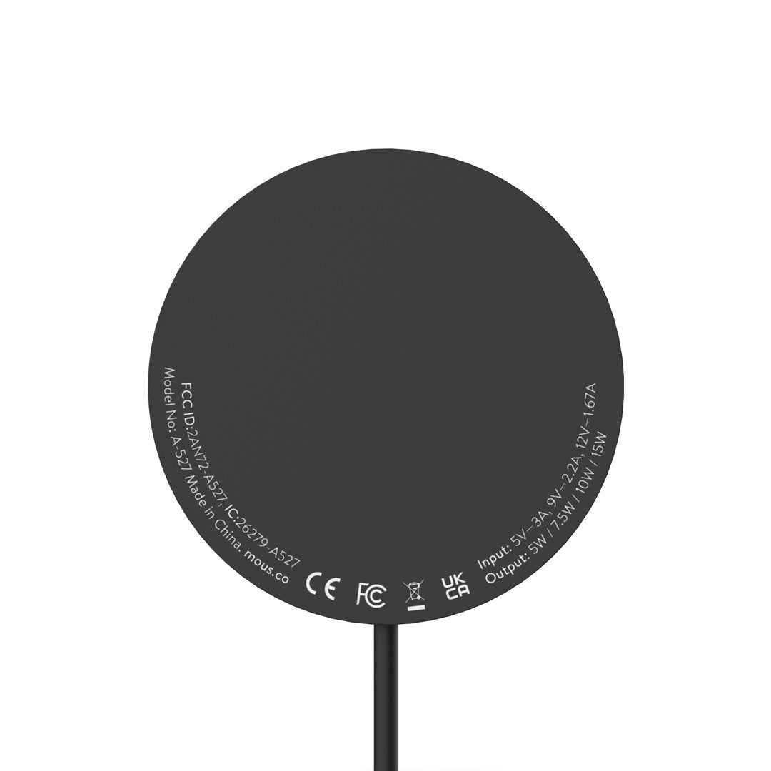 Fast Wireless Charger for iPhone - Matte Black MagSafe® Compatible Charging Stand | Perfect for Home, Office & Travel