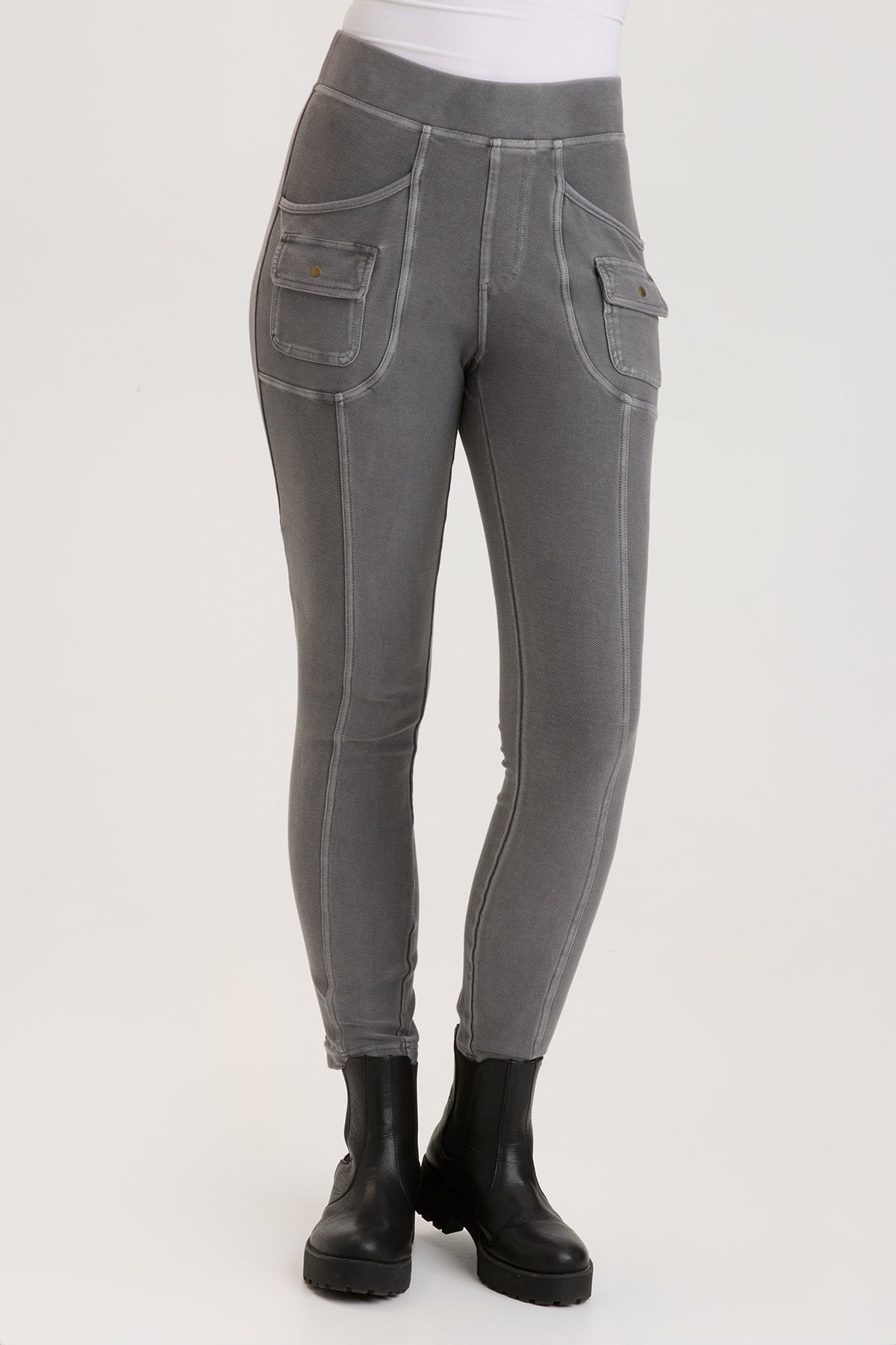 Caraf High-Waisted Leggings - Smokehouse Pigment for Women | Comfortable & Stretchy Workout Yoga Pants | Perfect for Gym, Running, and Lounge Wear