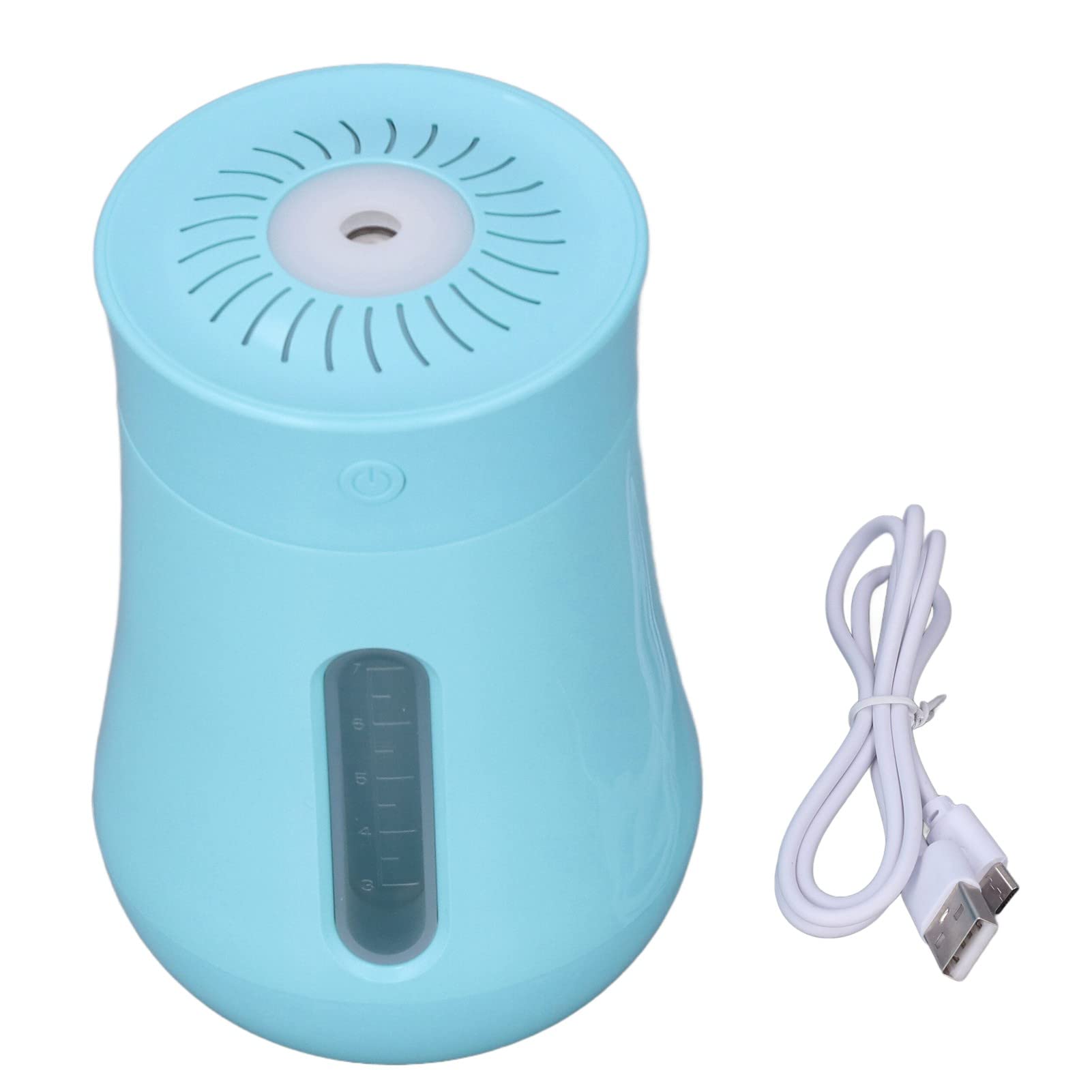 Zerodis 200ML Mini USB Humidifier - Portable Cool Mist Humidifier with LED Night Light, Silent Operation for Home, Office, Bedroom & Travel - Blue