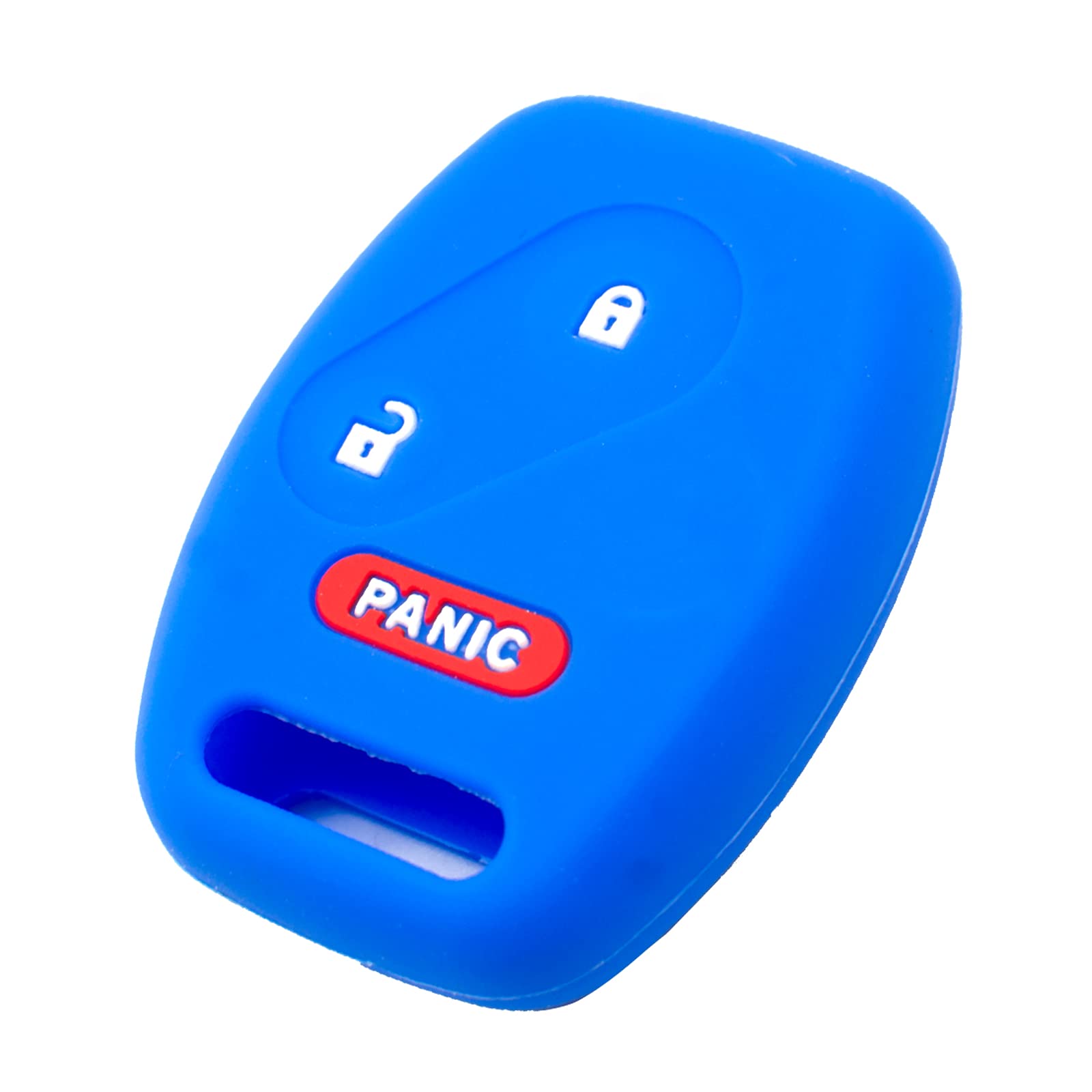 Premium Silicone Key Fob Cover for Honda Accord, Civic, CR-V, Odyssey & More - 3 Button Remote Key Protector Case (Blue) | Durable Car Accessories for Key Protection & Style | Perfect for Daily Commute, Road Trips & Car Enthusiasts