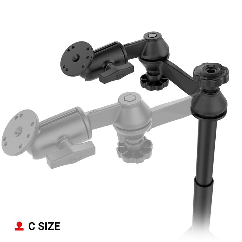 RAM MOUNTS No-Drill Mount for 2012-2024 RAM 2500-5500 Trucks | RAM-VB-178A-SW2 | Compatible with RAM Tablet & Laptop Holders | Secure Mounting for Work & Travel