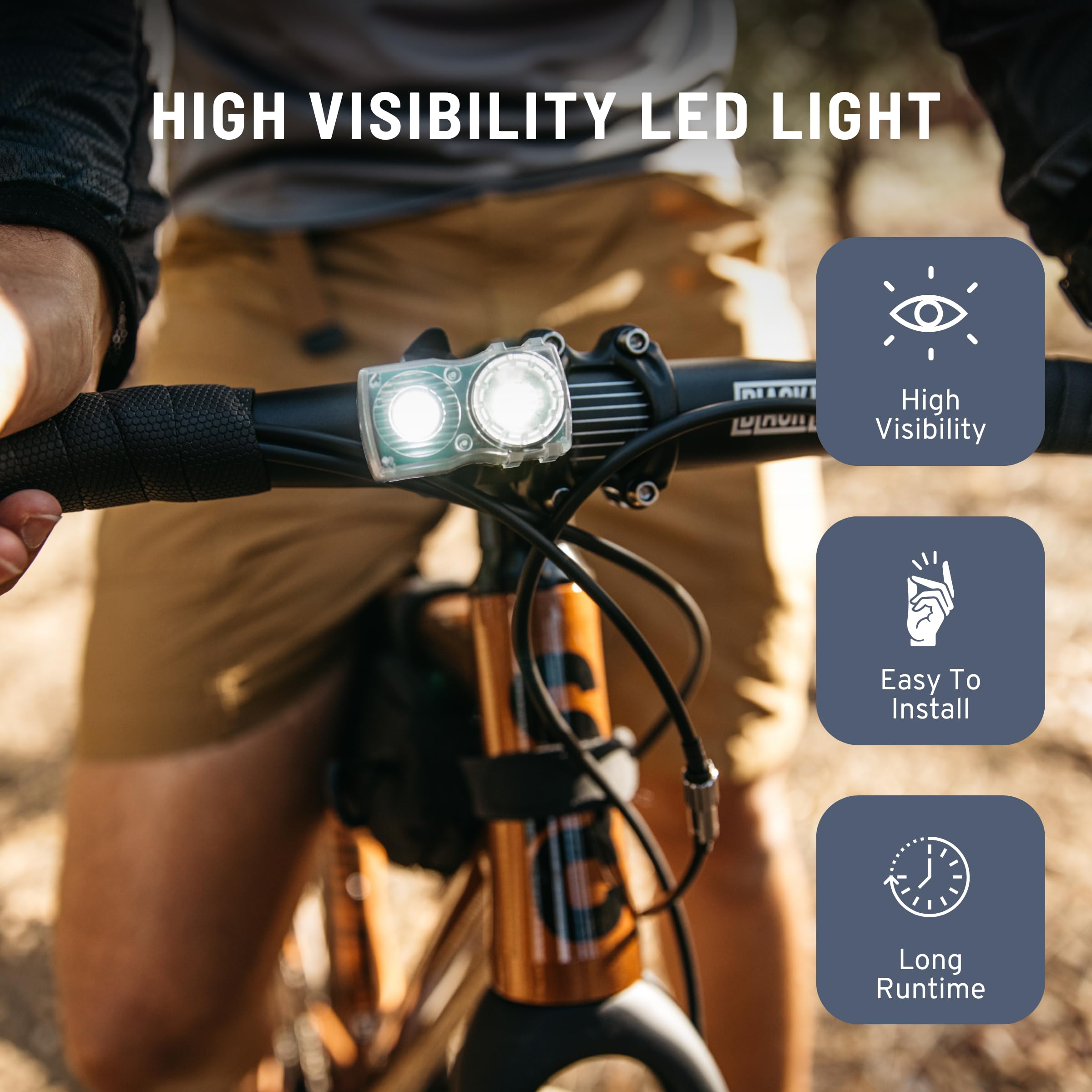 State Bicycle Co. USB Rechargeable LED Bike Light - 1000m Visibility, Water Resistant Front Light for Night Cycling & Commuting | Perfect for Road Bikes, Mountain Bikes & Urban Riding Safety
