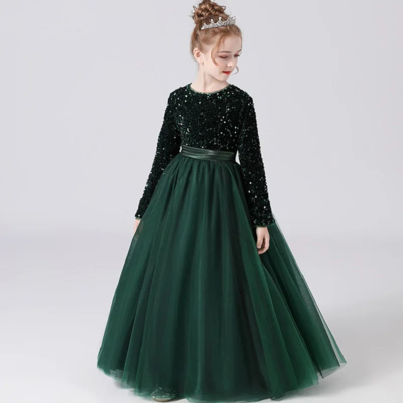 Elegant Flower Girl Dress for Weddings, Bridesmaids & Special Occasions - Girls' Pageant Gown for Evening Parties & Formal Events