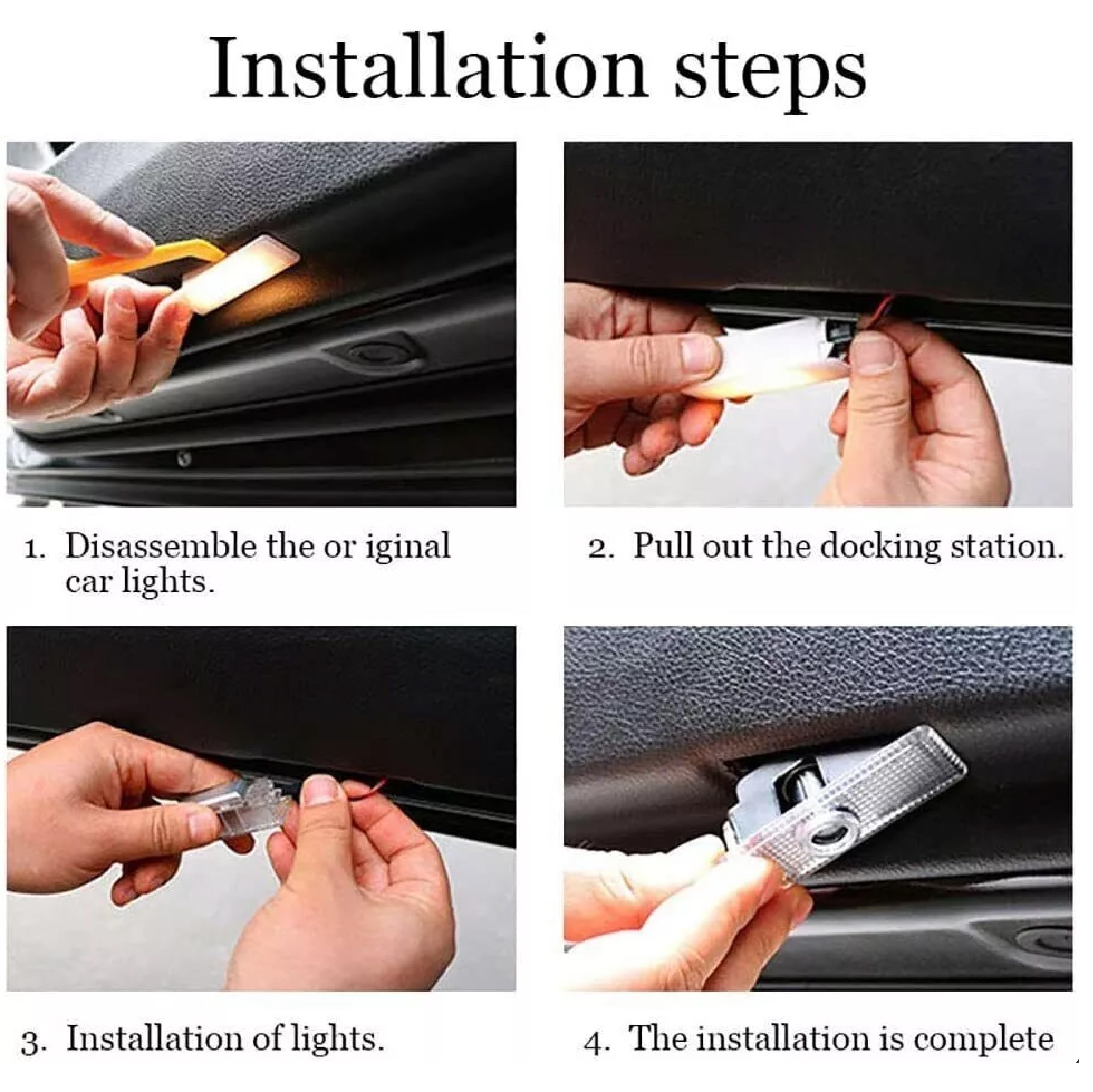 **Ultra-Bright LED Door Logo Projector Puddle Lights for Alfa Romeo Giulia 952, Stelvio 949, Tonale & Giulietta – Durable Never-Fade Welcome Step Lights with White Letter Design – Perfect for Nighttime Safety & Custom Car Styling**