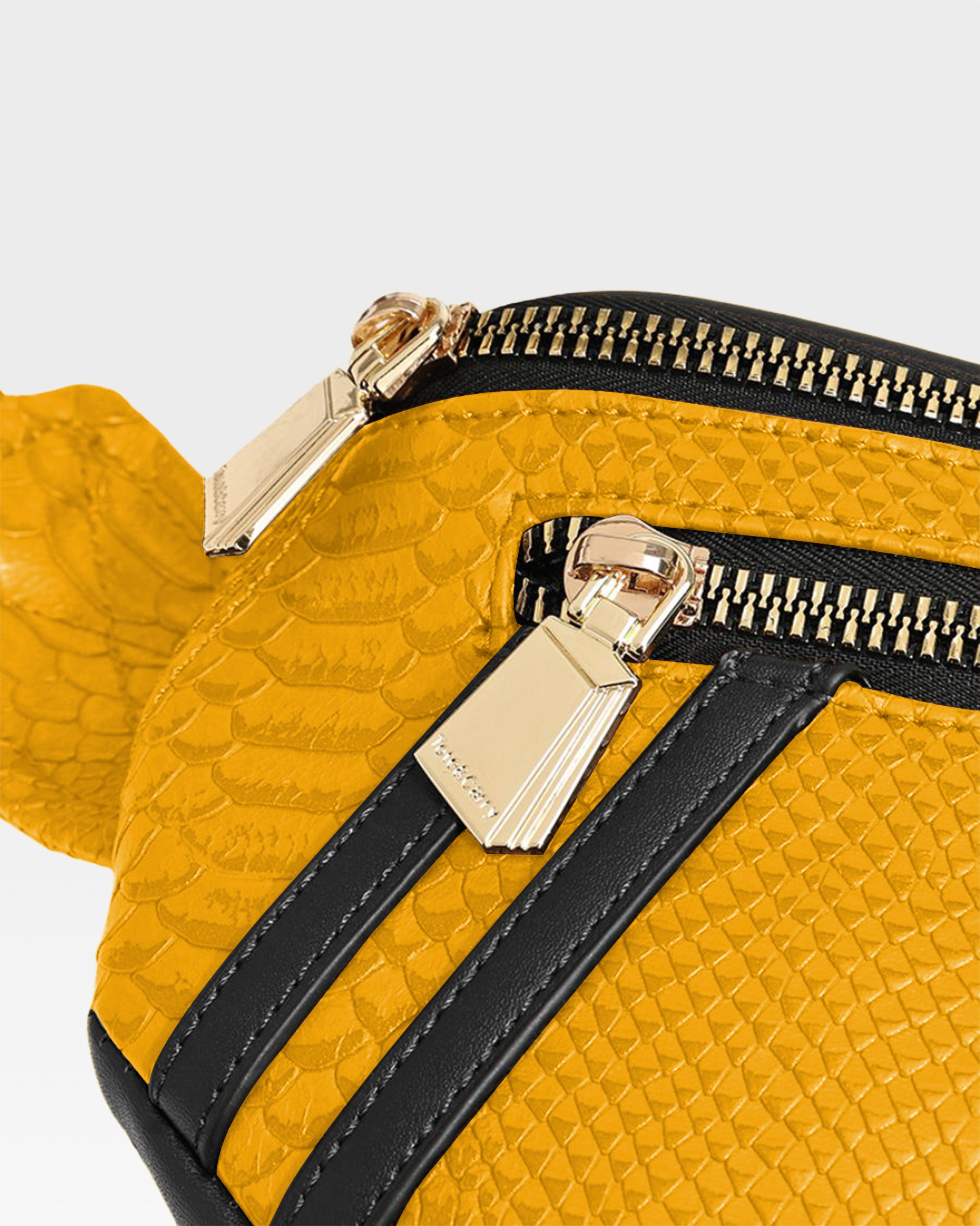 Apollo 1 Fanny Pack - Black & Yellow Waist Bag for Men & Women | Perfect for Hiking, Travel, and Outdoor Adventures