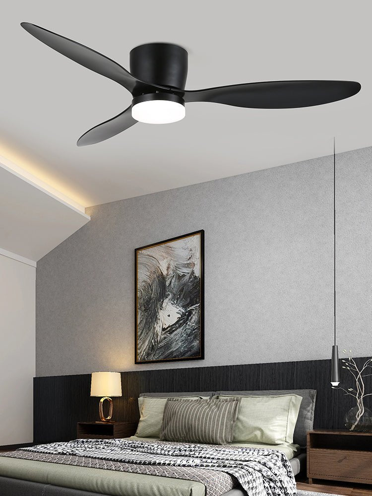 High-Efficiency Aerodynamic Wooden Ceiling Fan with Light - 42/52 Inch for Living Room, Bedroom & Outdoor Use