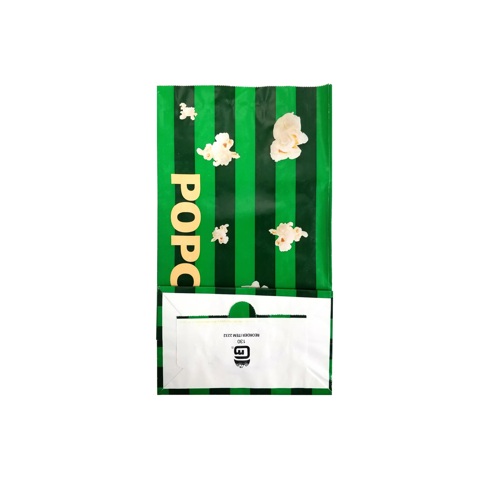 130-oz. Extra Large Laminated Popcorn Bags - Bulk 500 Count - Perfect for Movie Theaters, Concessions & Party Snacks - Commercial Grade Popcorn Containers