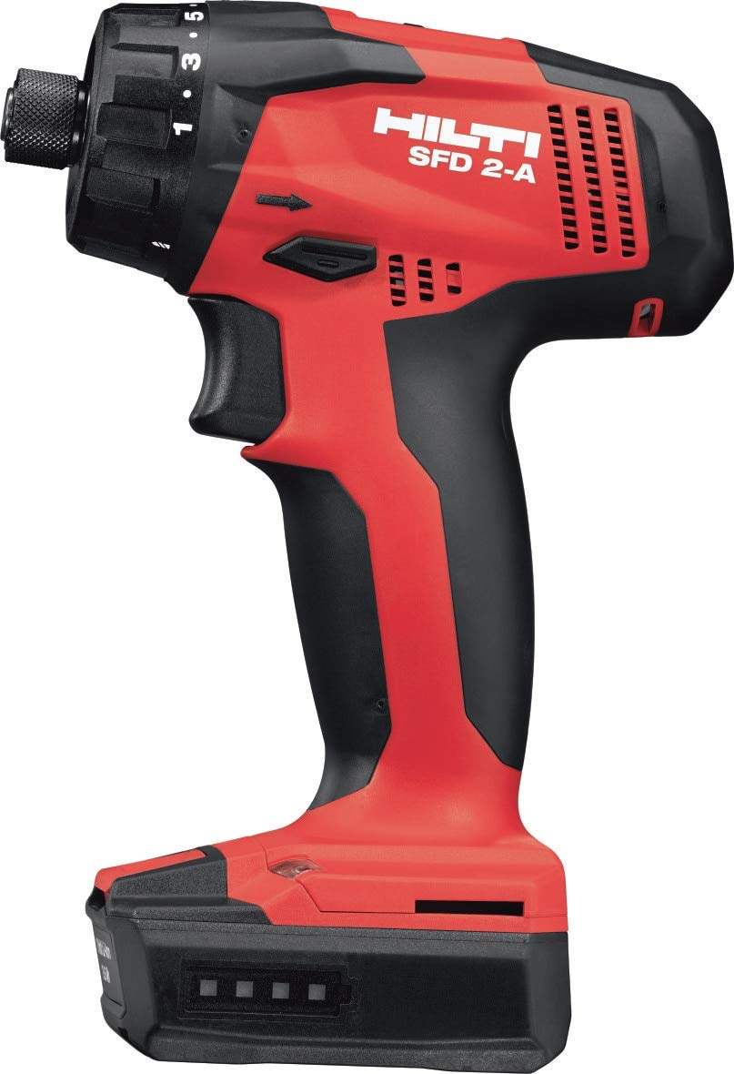 Hilti 3536728 SFD 2-A Cordless Drill/Driver Kit (6-Pack) - Powerful Lithium-Ion Battery Drill Set for Construction, Woodworking & DIY Projects