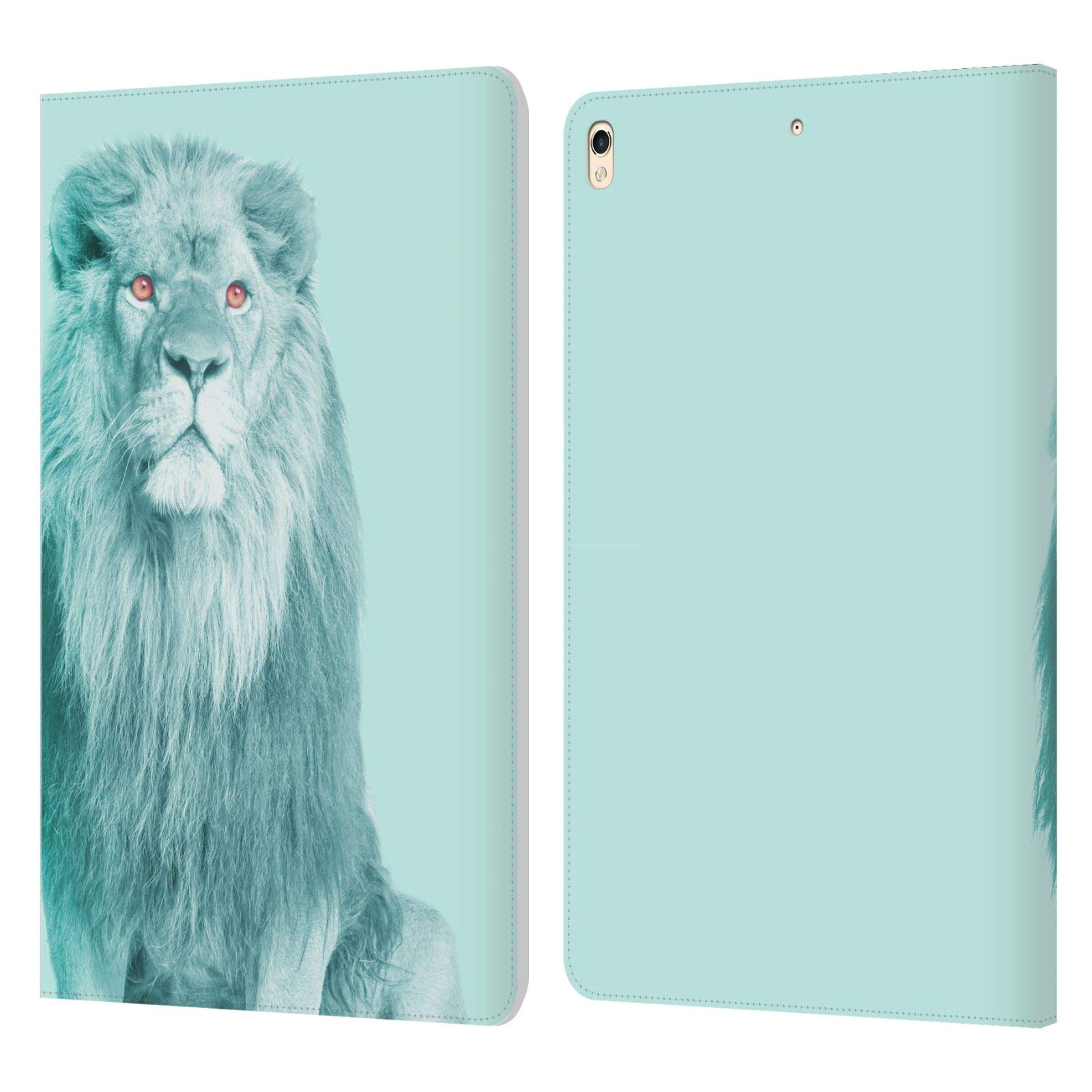 Official Mark Ashkenazi Lion Pastel Portraits Leather Book Wallet Case Cover for Apple iPad Pro 10.5 (2017) - Stylish Protection for Work, Travel & Daily Use