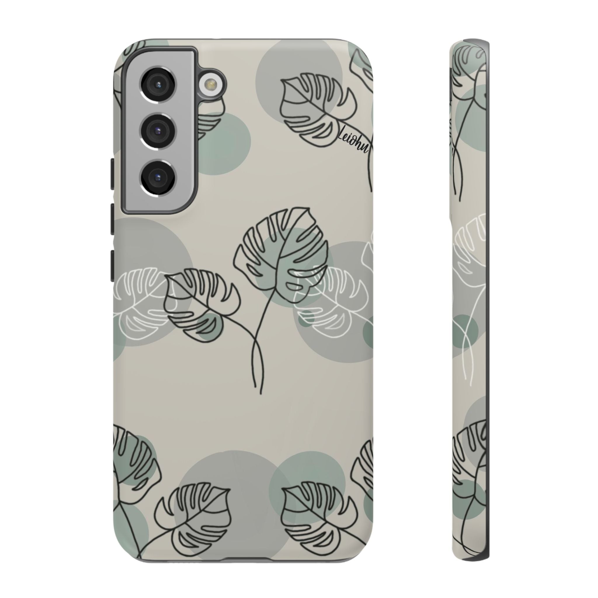 Vintage Monstera Leaf Samsung Galaxy Phone Case - Stylish Protective Cover for Samsung Galaxy S21/S20/Note 20 - Perfect for Nature Lovers & Boho Aesthetic