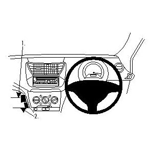 ClicOn No Holes Angled Dash Mount for Suzuki Alto (2009-2016) - Secure Phone Holder for Hands-Free Driving & GPS Navigation