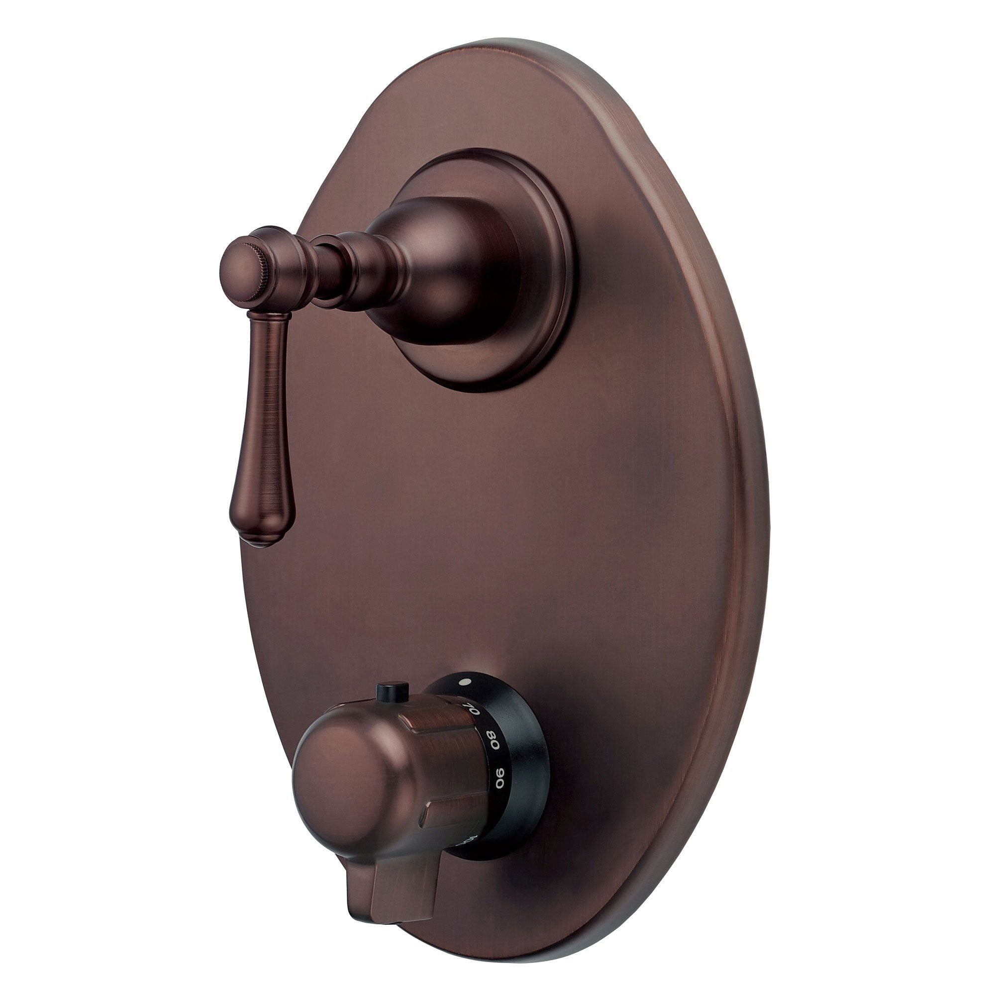 Danze Opulence Oil Rubbed Bronze 1/2-Inch Thermostatic Shower Faucet Control with Rough-In Valve | Premium Bathroom Fixture for Modern Homes & Luxury Spa Experience