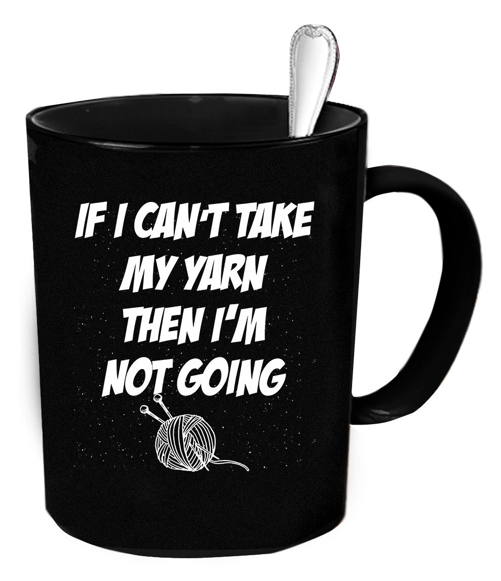 11 oz Knitting Coffee Mug - Funny Gift for Knitters - Perfect for Tea, Coffee & Crafting Enthusiasts