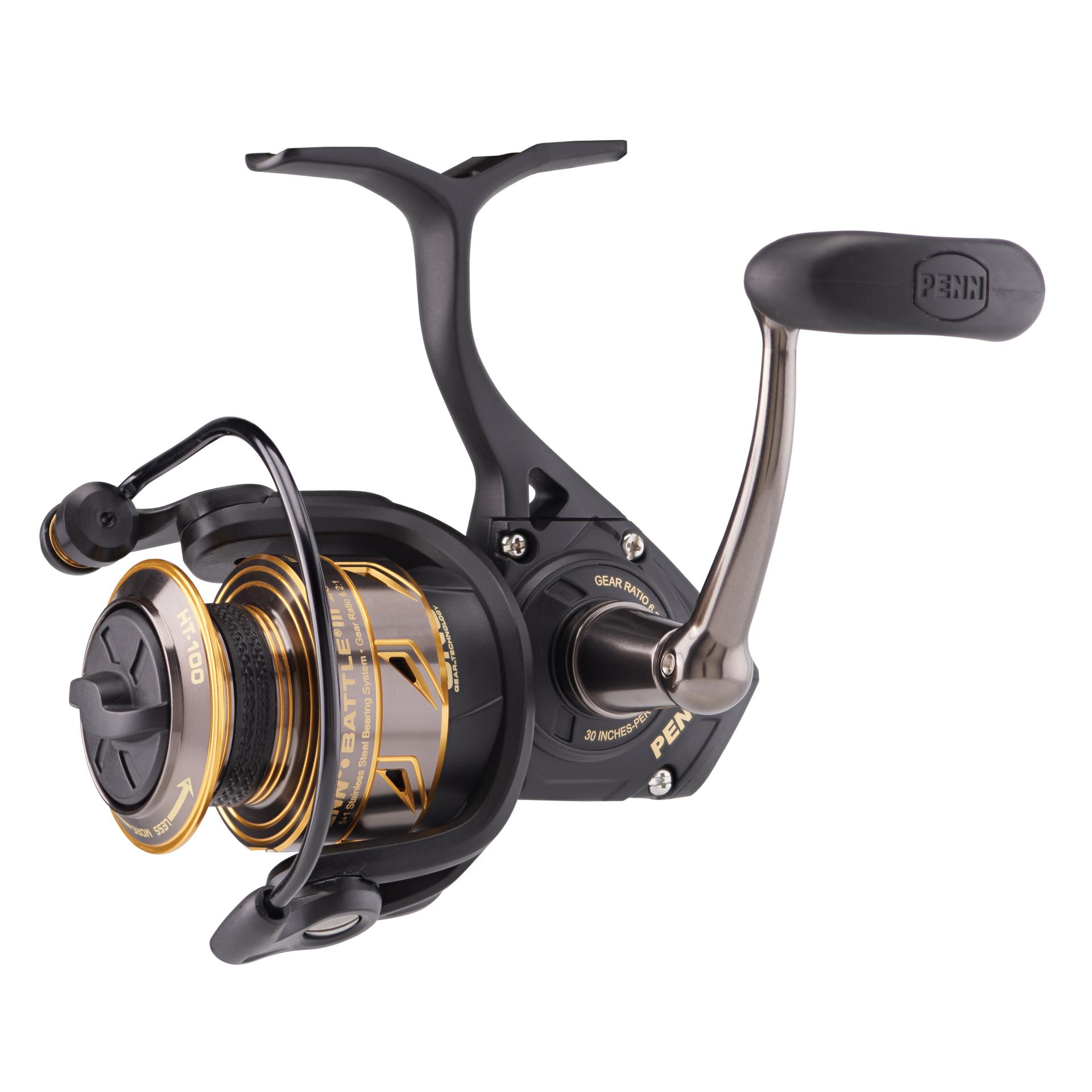 Battle® III Spinning Reel - High Performance Fishing Reel for Saltwater & Freshwater | Smooth Drag System, Lightweight Design | Perfect for Bass, Trout & Offshore Fishing
