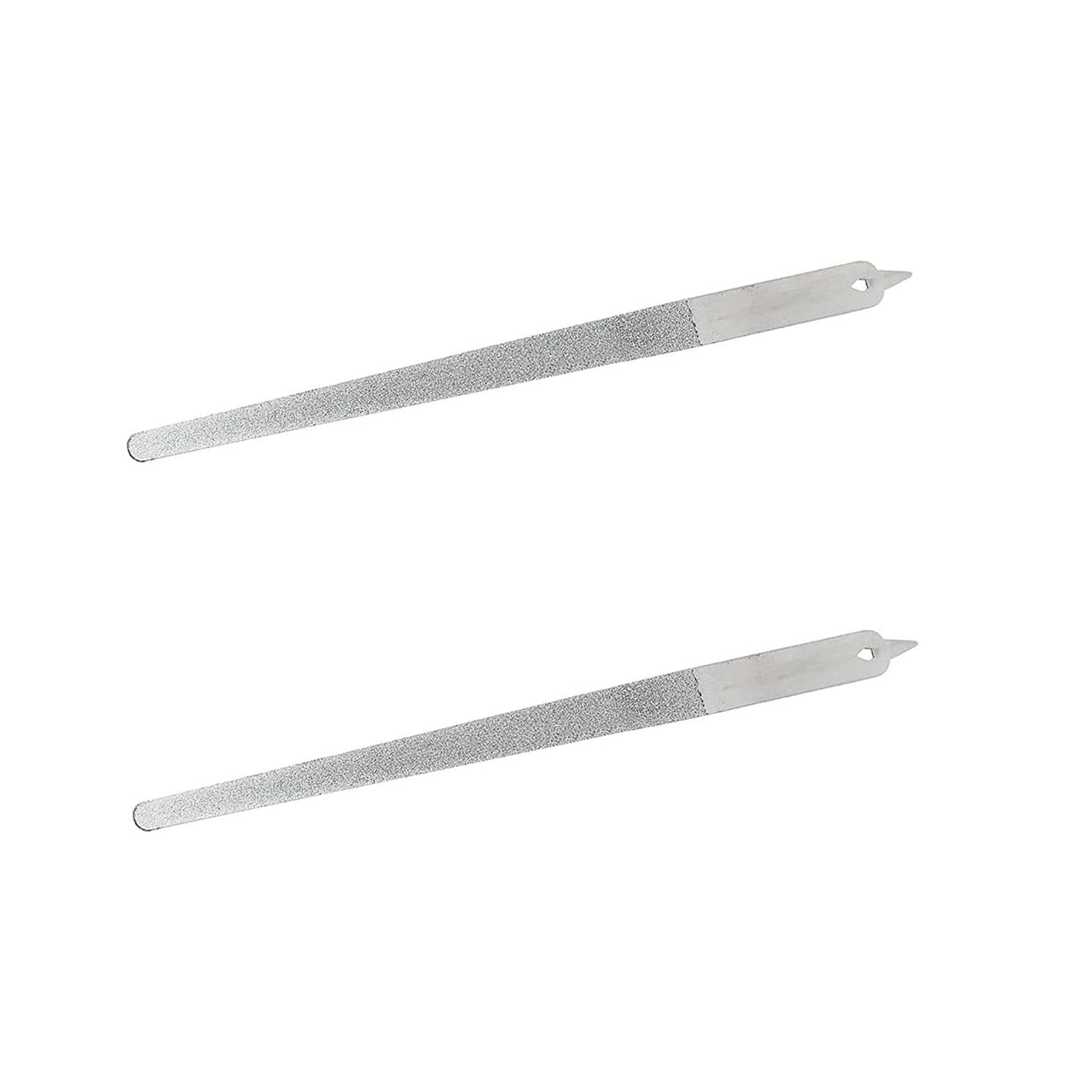 Premium Diamond Dust Nail File Set - 2 Pack 6 Inch Stainless Steel Nail Buffer & Shiner for Professional Manicures - Perfect for Salons, Home Grooming, and Travel Nail Care