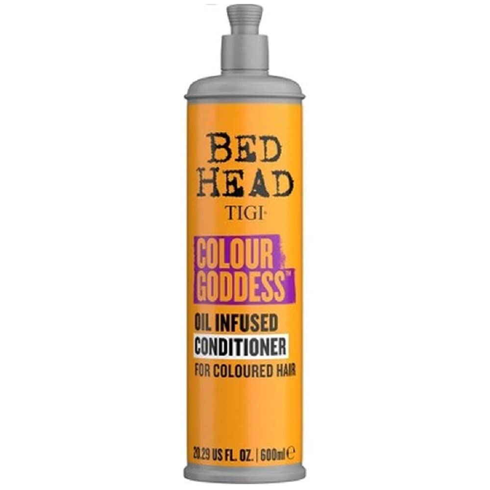 TIGI Bed Head Colour Goddess Conditioner for Colored Hair - 600ml | Hydrating & Repairing Hair Treatment for Dyed & Highlighted Hair | Salon-Quality Aftercare for Vibrant Color Protection