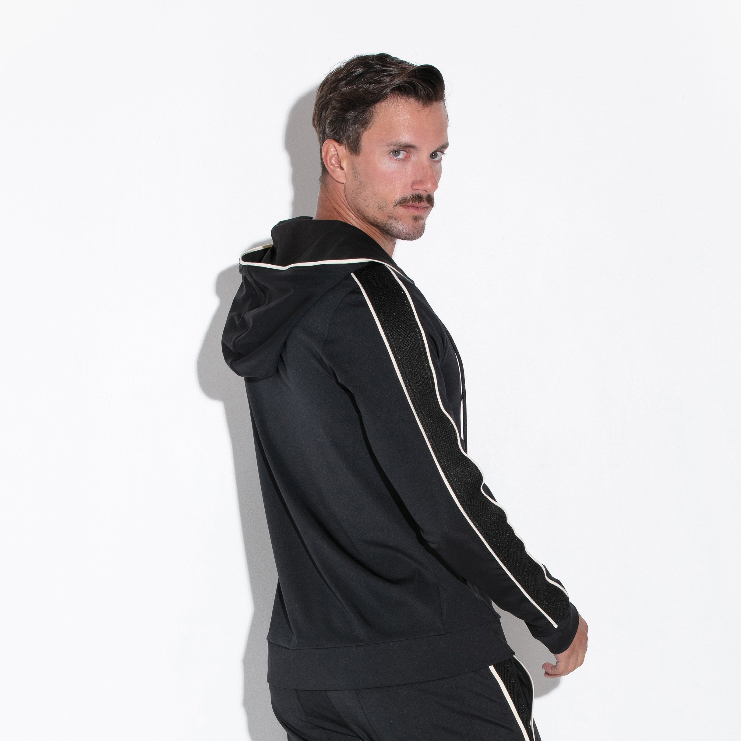 Code 22 Downtown Hoodie 9930 - Black Men's Streetwear Pullover | Perfect for Urban Fashion & Casual Outfits