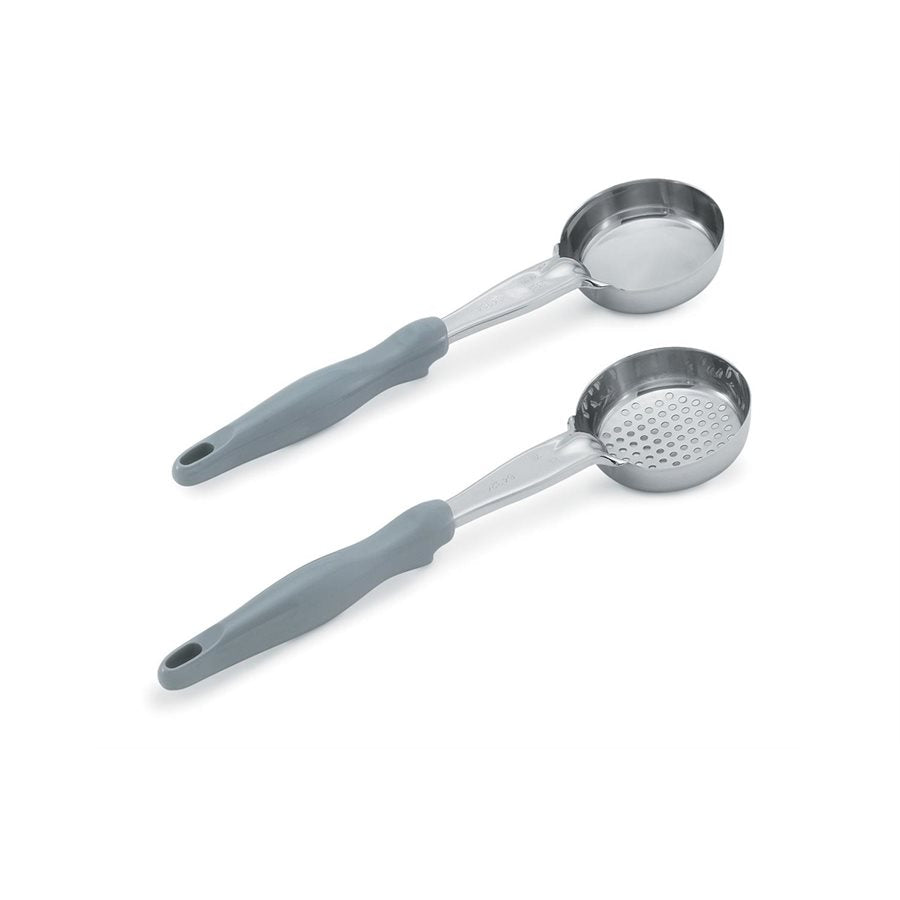 Vollrath 4 Oz Solid Spoodle with Grey Handle - Perfect for Cooking, Baking, and Food Service Use