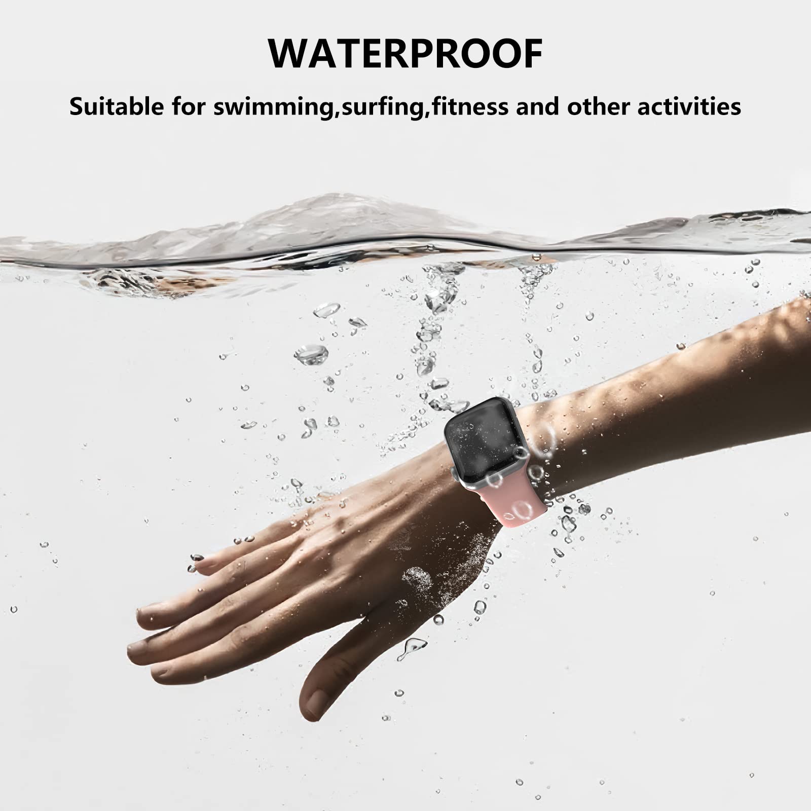 3 Pack Soft Silicone Sports Bands Compatible with Apple Watch 38mm 40mm 41mm 42mm - for Women & Men - iWatch Series SE/9/8/7/6/5/4/3/2/1 - Perfect for Workouts, Running & Daily Wear
