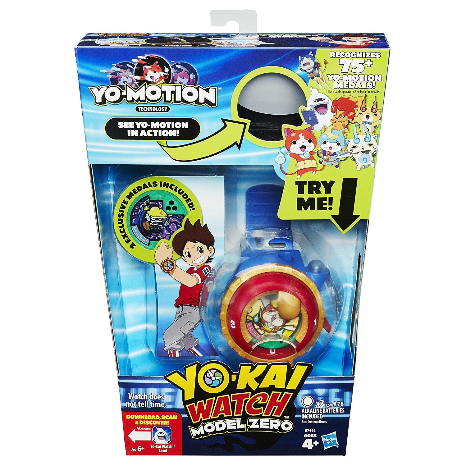 Hasbro Yo-Kai Watch Model Zero Digital Watch for Kids - Fun Anime-Inspired Toy Watch for Play & Collecting | Perfect for Cosplay, Role-Playing & Gift Giving