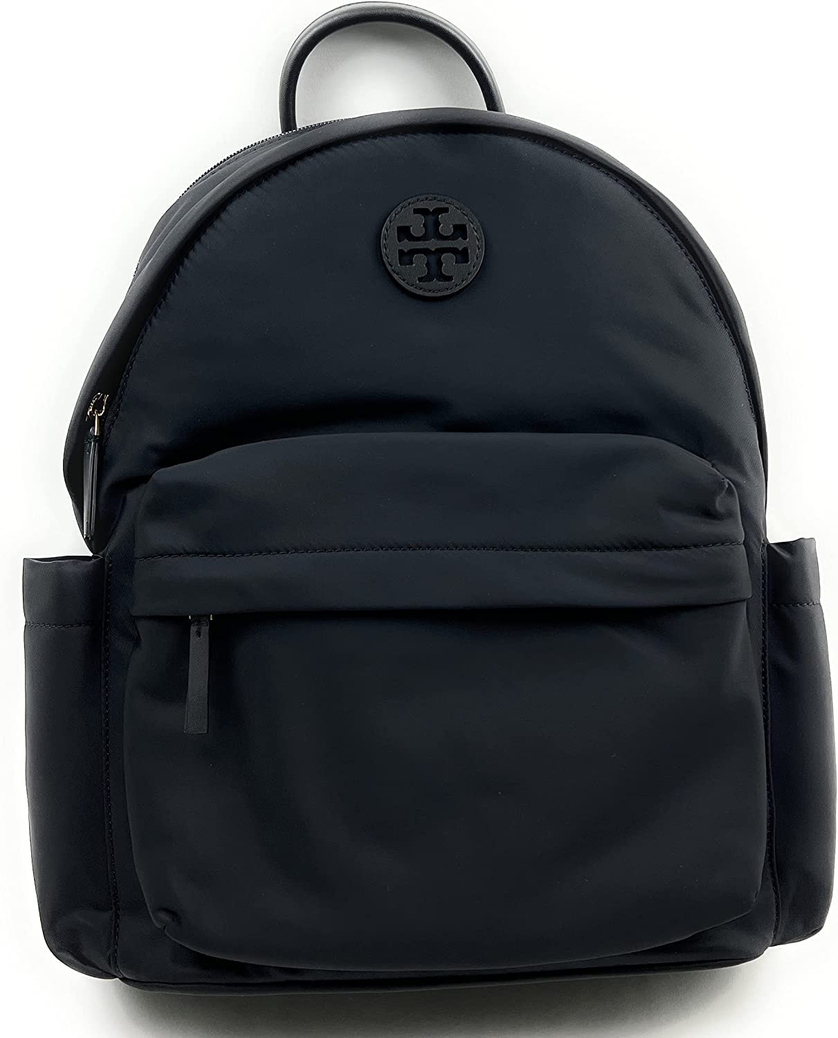 Tory Burch Ella Nylon Women's Backpack 88368 - Black with Gold Hardware | Stylish Waterproof Travel Bag for Work, Gym & Daily Commute