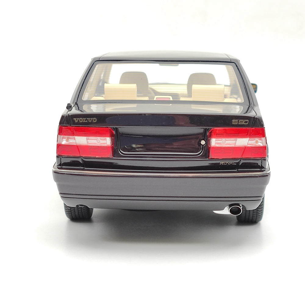 1/18 Scale Volvo S90 Royal Level 3 1998 Blackberry Resin Model Car - Purple Collectible Toy Car Gift for Adults & Kids | Display, Collection, Birthday Present