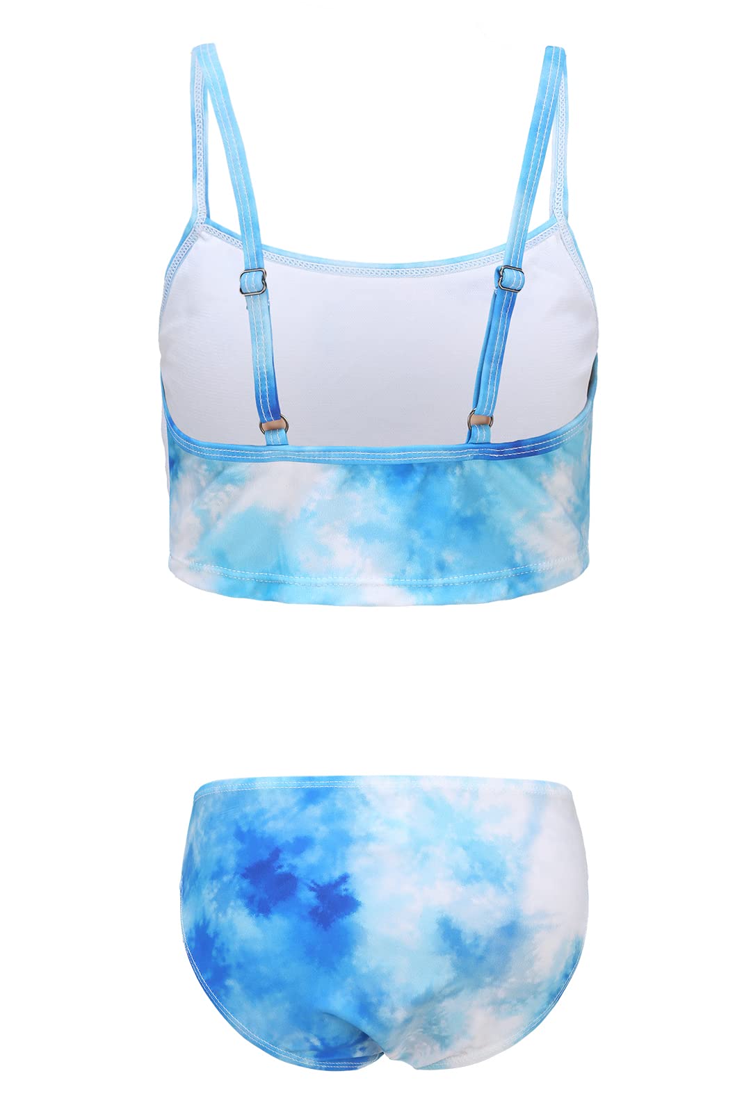 Tie Dye Bikini Set for Girls 3-16 Years | Hawaiian Print Two Piece Swimsuits | Beachwear & Pool Party Outfit