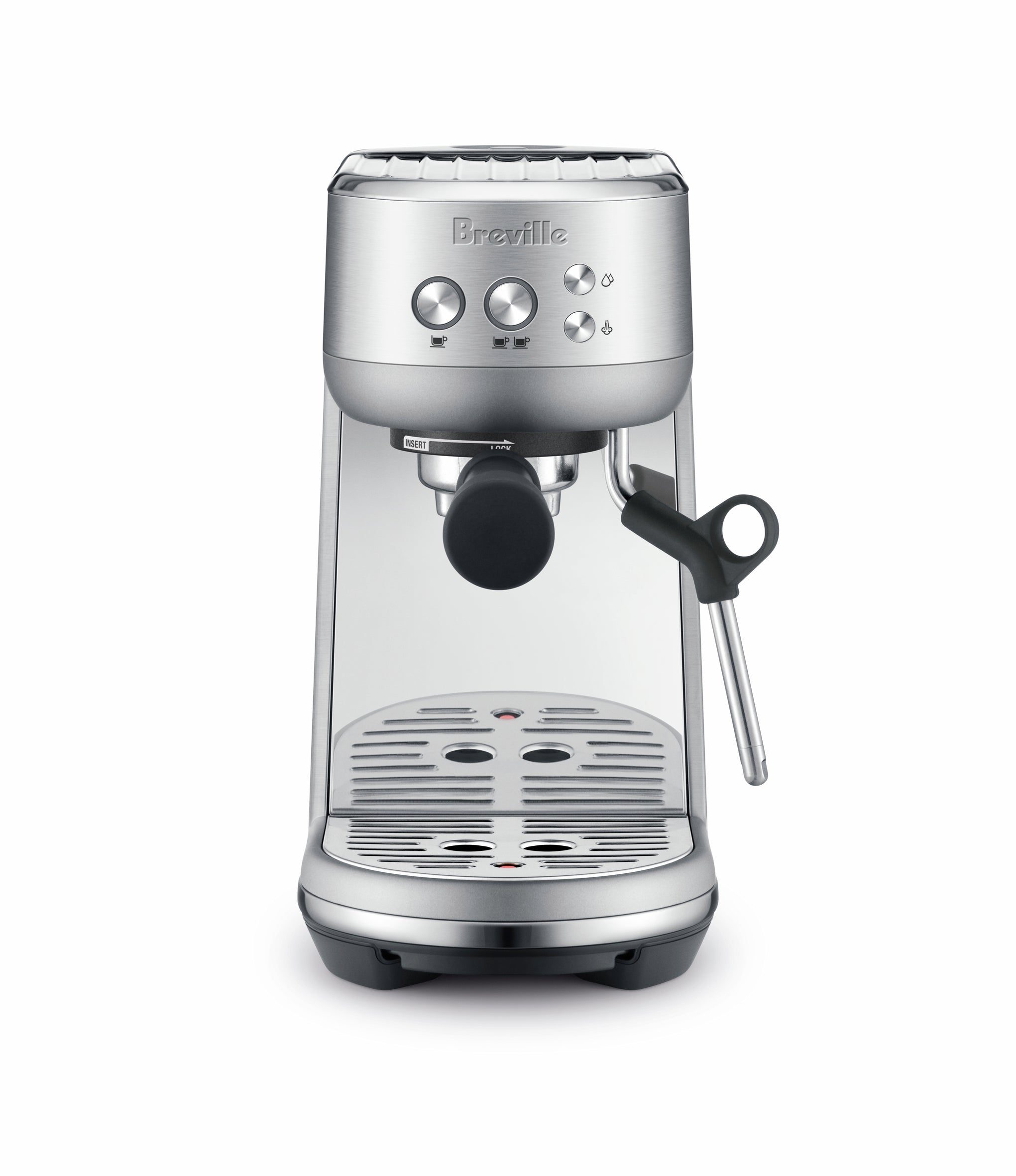 Breville Bambino BES450BSS1BUS1 Espresso Machine - Compact & Fast for Home Barista Coffee Lovers | Perfect for Small Kitchens & Morning Coffee Routines
