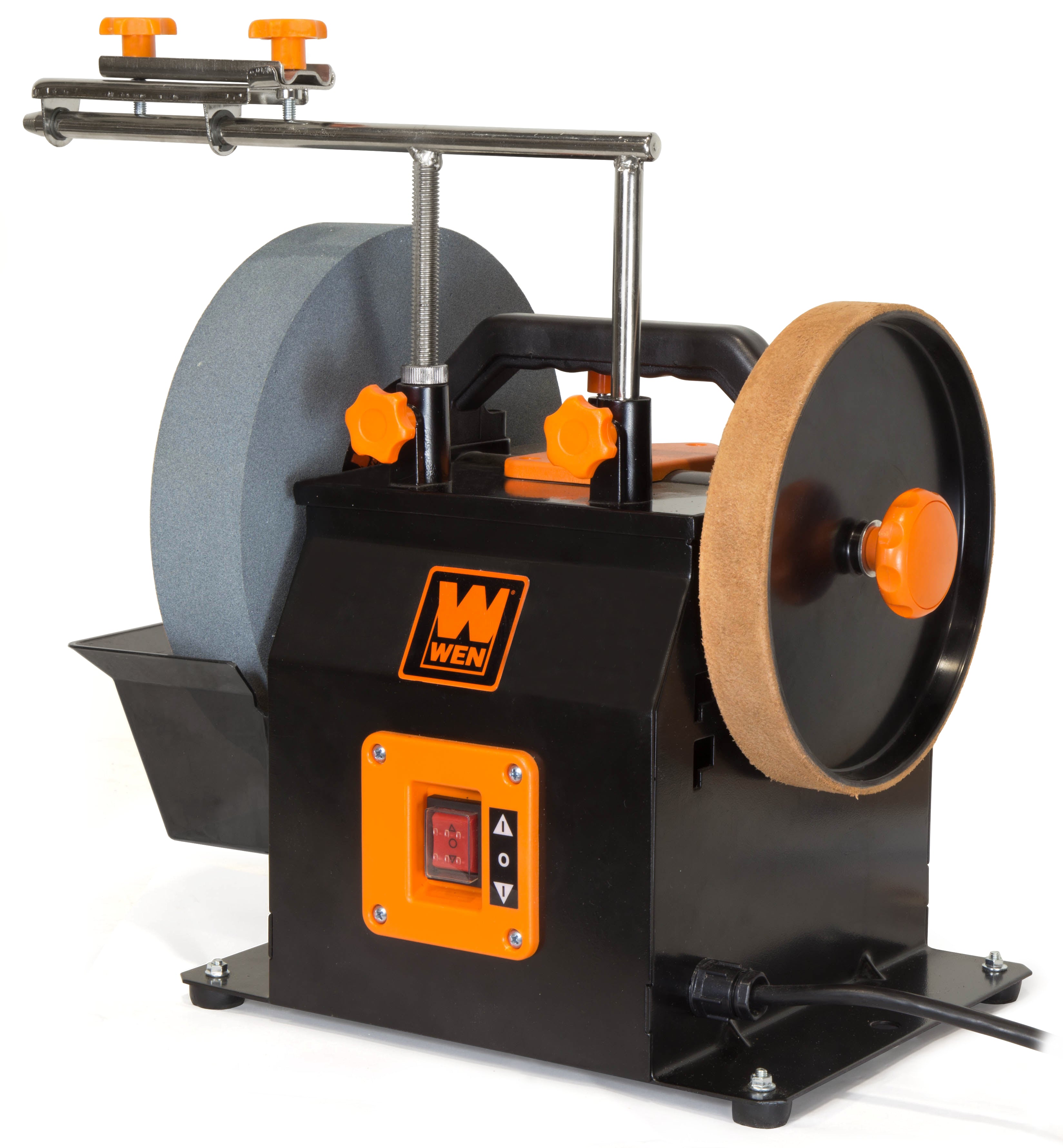 WEN BG4270T 10-Inch Two-Direction Water Cooled Wet/Dry Sharpening System - Professional Knife & Tool Sharpener for Kitchen, Workshop & Outdoor Use