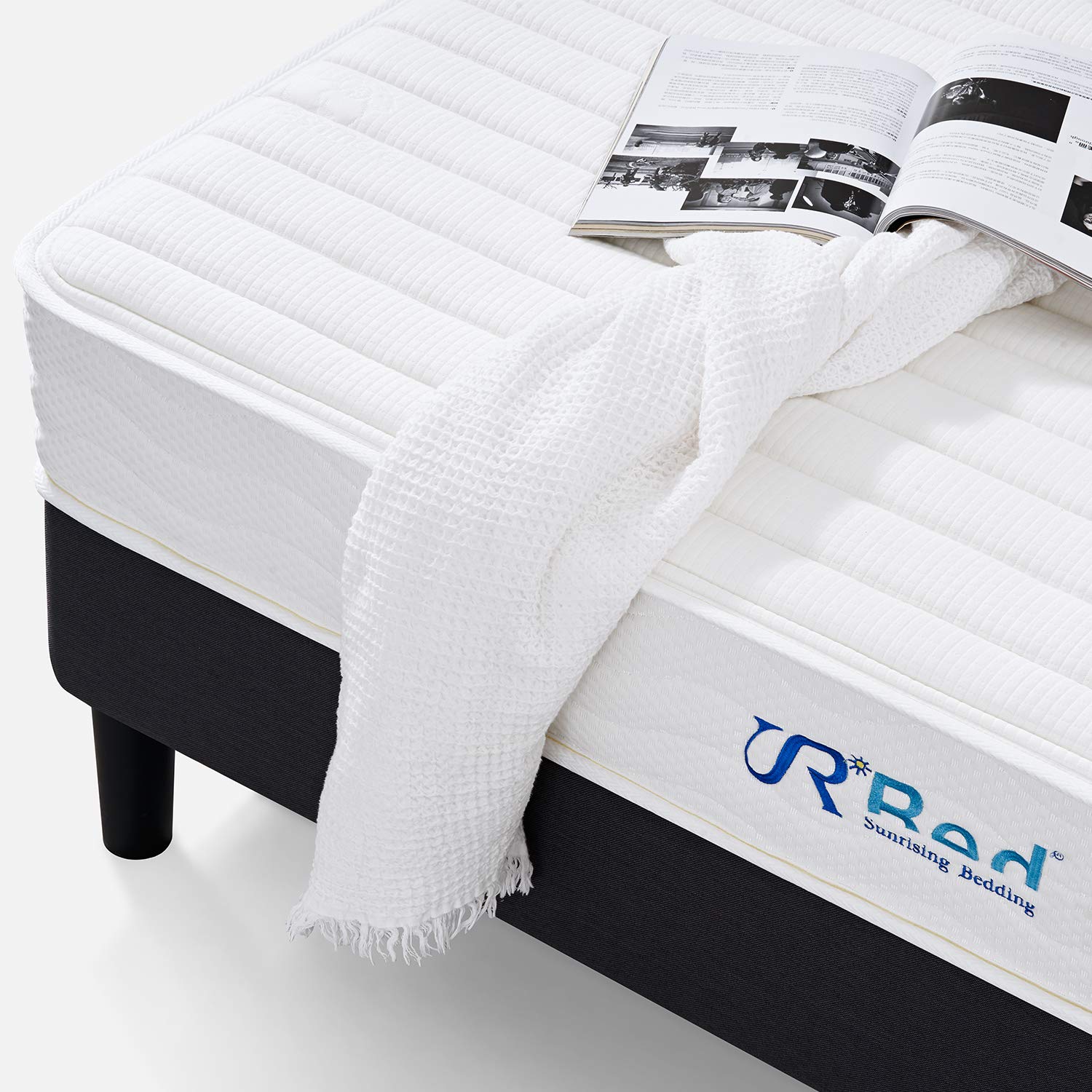 10 Inch Hybrid Mattress in a Box - Twin XL Size Latex & Memory Foam Mattress with Pocket Coils for Pressure Relief, Motion Isolation & Edge Support | CertiPUR-US Certified Medium Firm | Perfect for Guest Rooms, Dorms & Small Spaces
