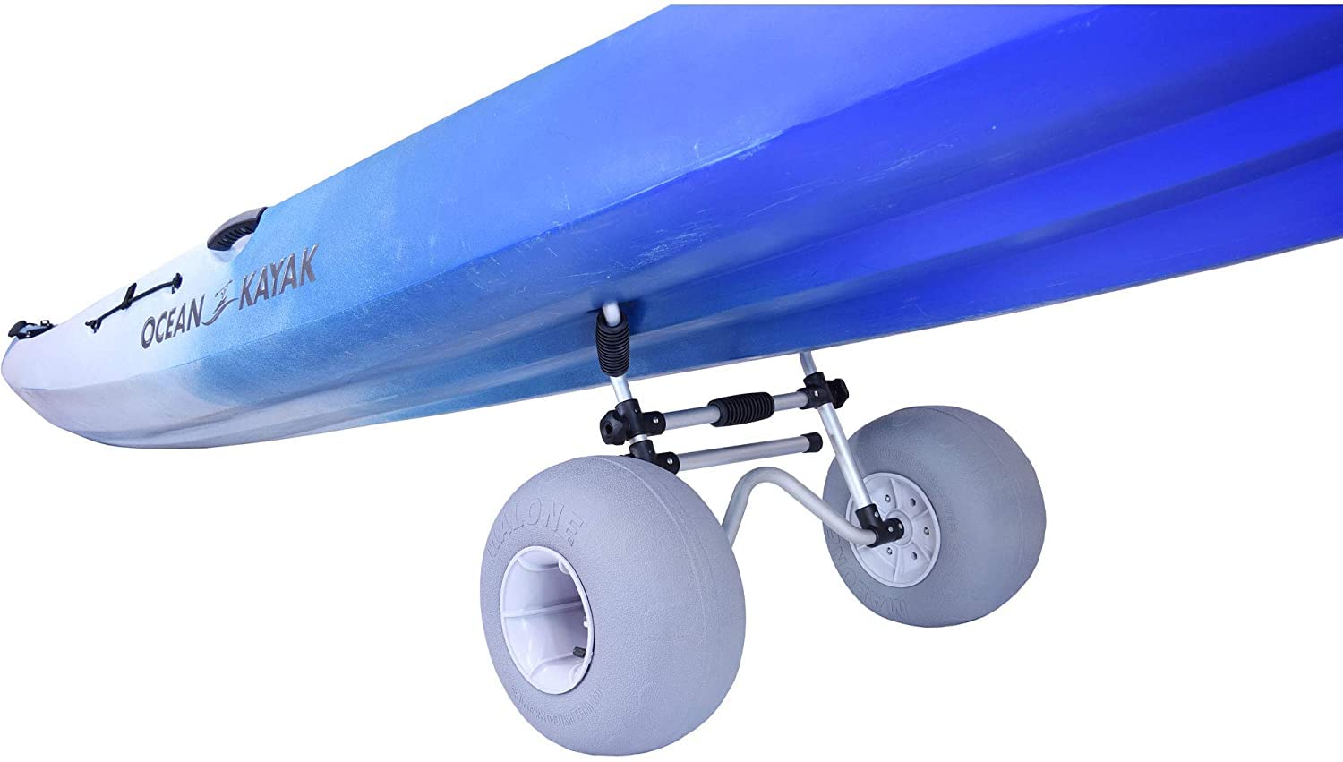 Malone MPG564-S XpressTRX-S Scupper Kayak Cart with Balloon Beach Tires | Heavy Duty Kayak Carrier for Easy Beach & Shoreline Transport | Perfect for Fishing, Camping & Water Sports