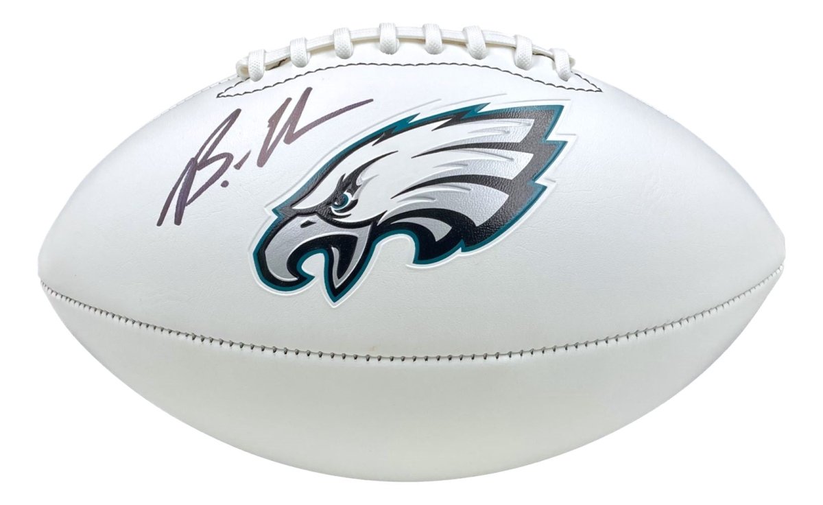 Brandon Graham Autographed Philadelphia Eagles NFL Football with Team Logo - Official BAS ITP Certified - Perfect for Collectors, Fans, and Sports Memorabilia Displays