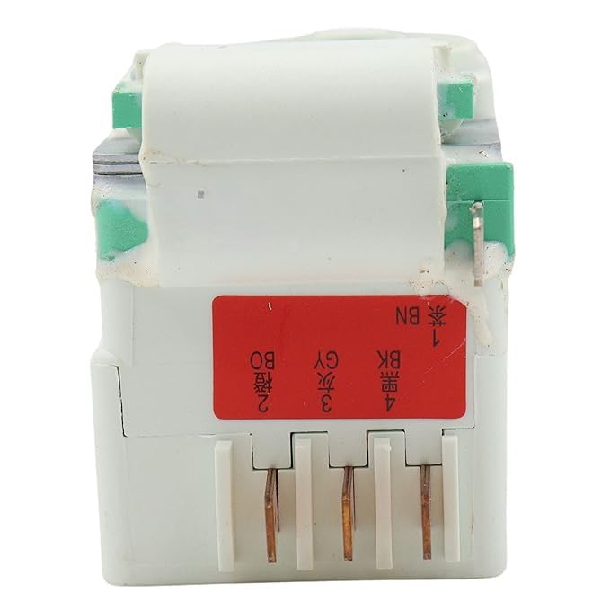 Hoxyn 3+1 Pin Defrost Timer Compatible with LG Double Door Refrigerator - Replacement Part for Efficient Cooling | Perfect for Home Kitchen Appliances & Freezer Maintenance